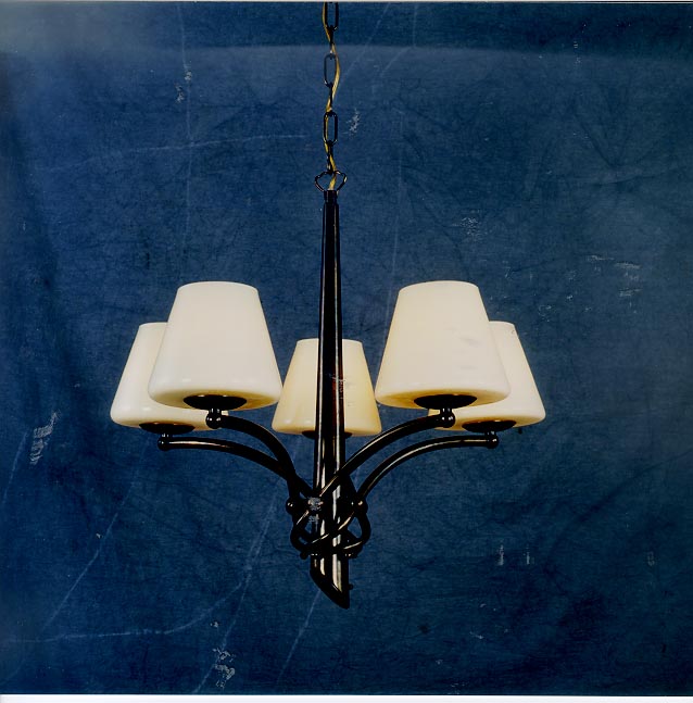 Overwhill 5-Light Chandelier - Antique Brass