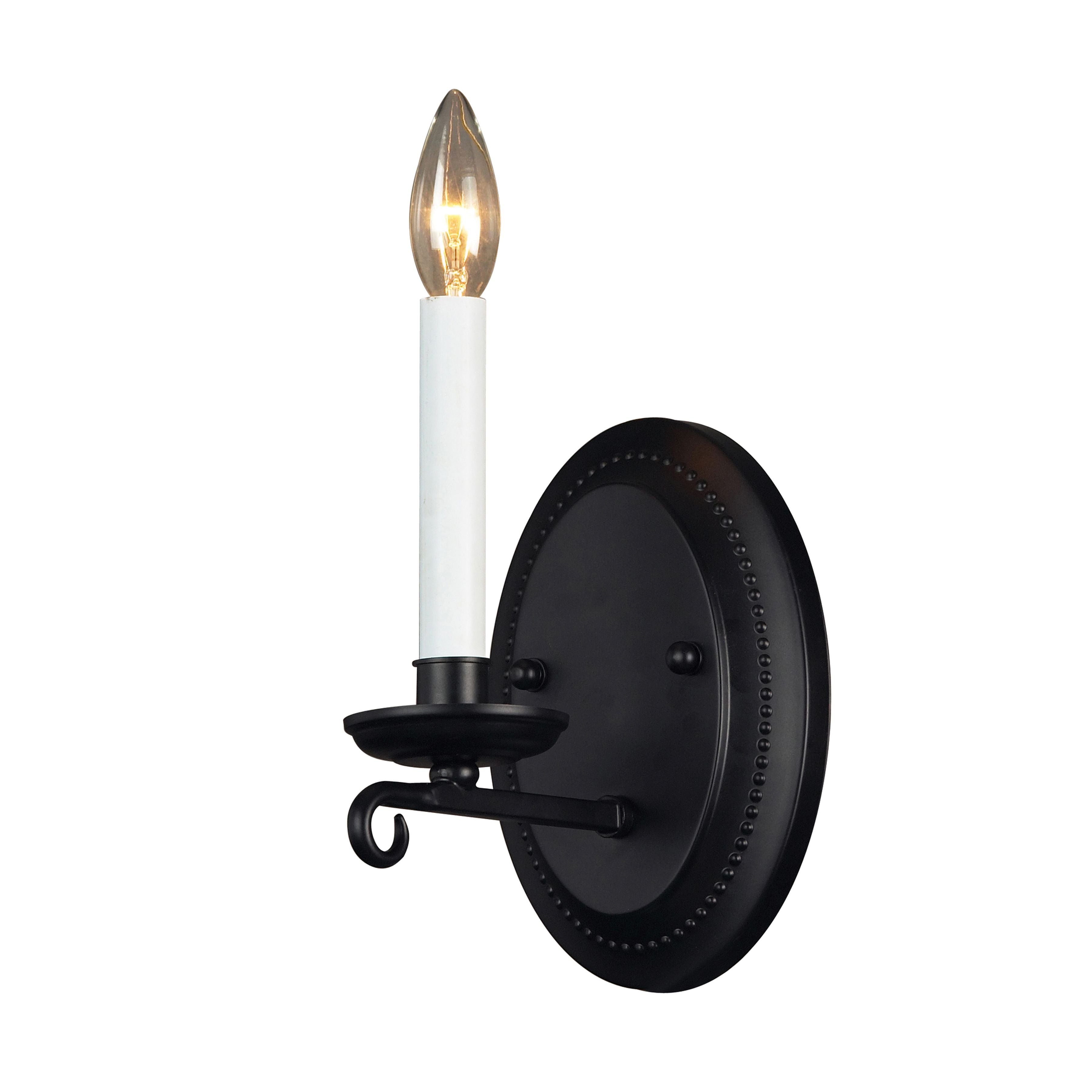 Blacksmith 13'' High 1-Light Sconce - Matte Black