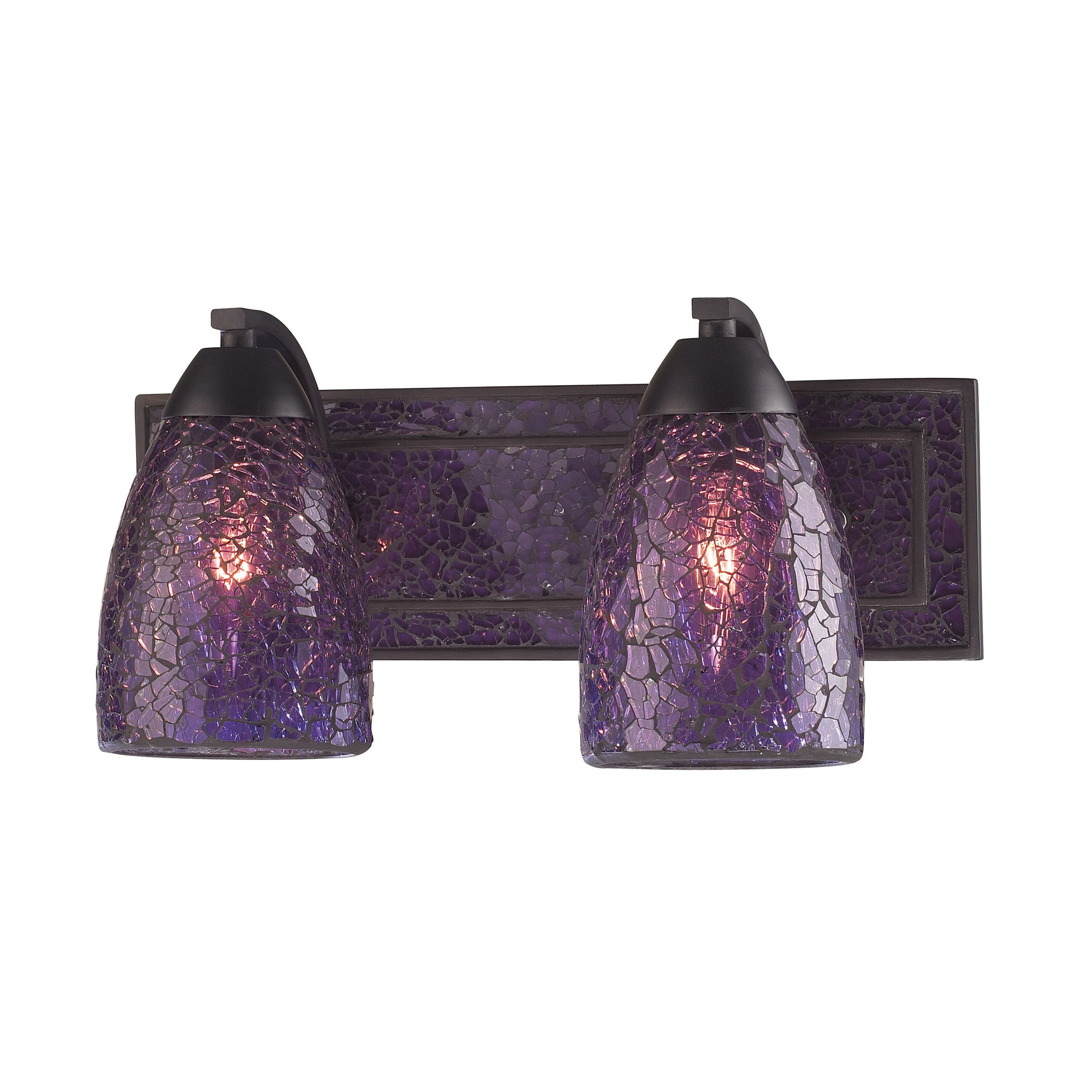 Elegant Bath 14'' Wide 2-Light Vanity Light - Purple