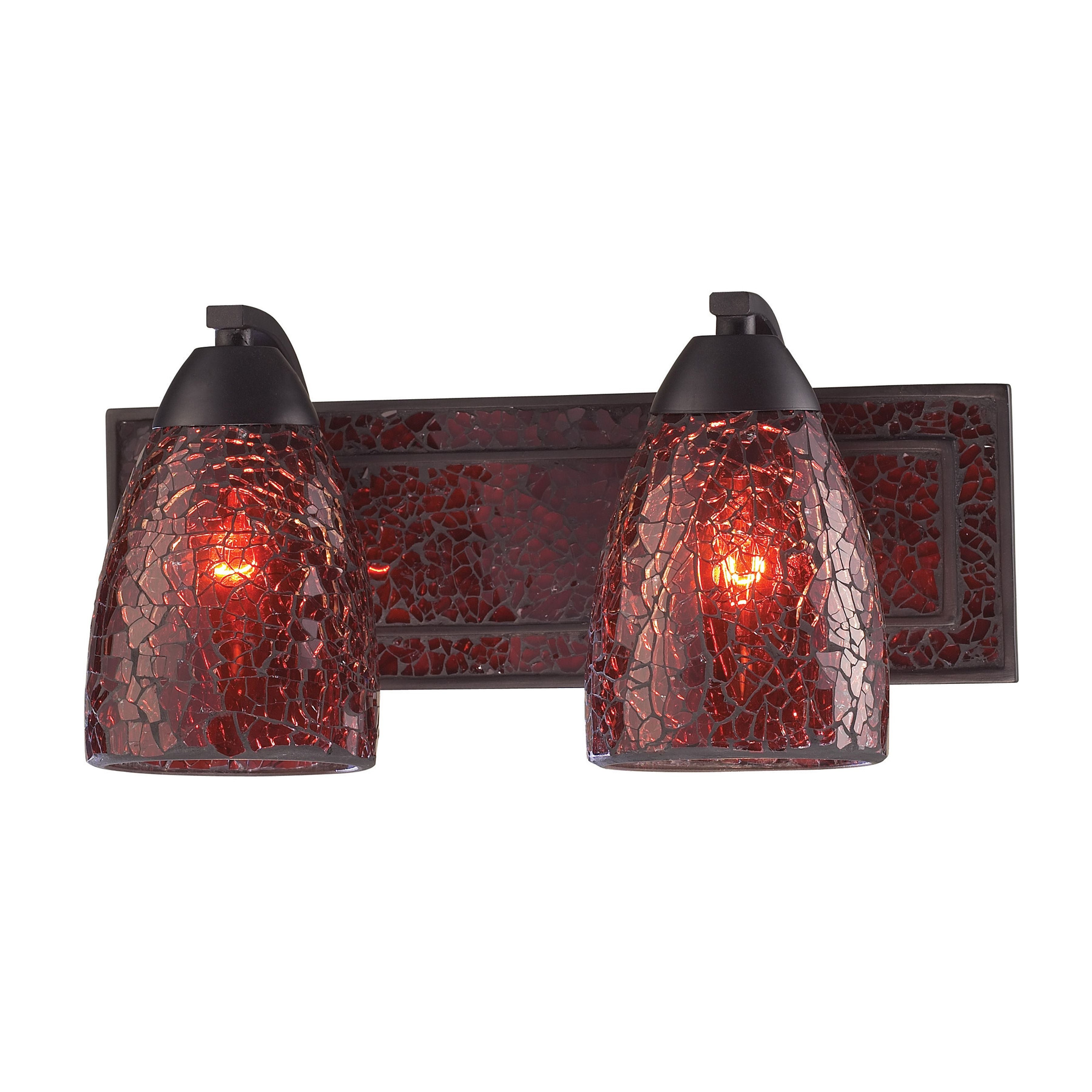 Elegant Bath 14'' Wide 2-Light Vanity Light - Red 1