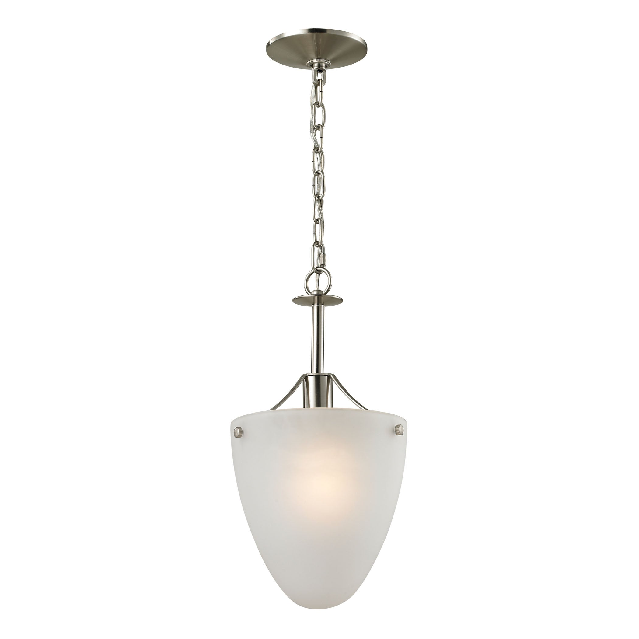 Jackson 9'' Wide 1-Light Semi Flush Mount - Brushed Nickel