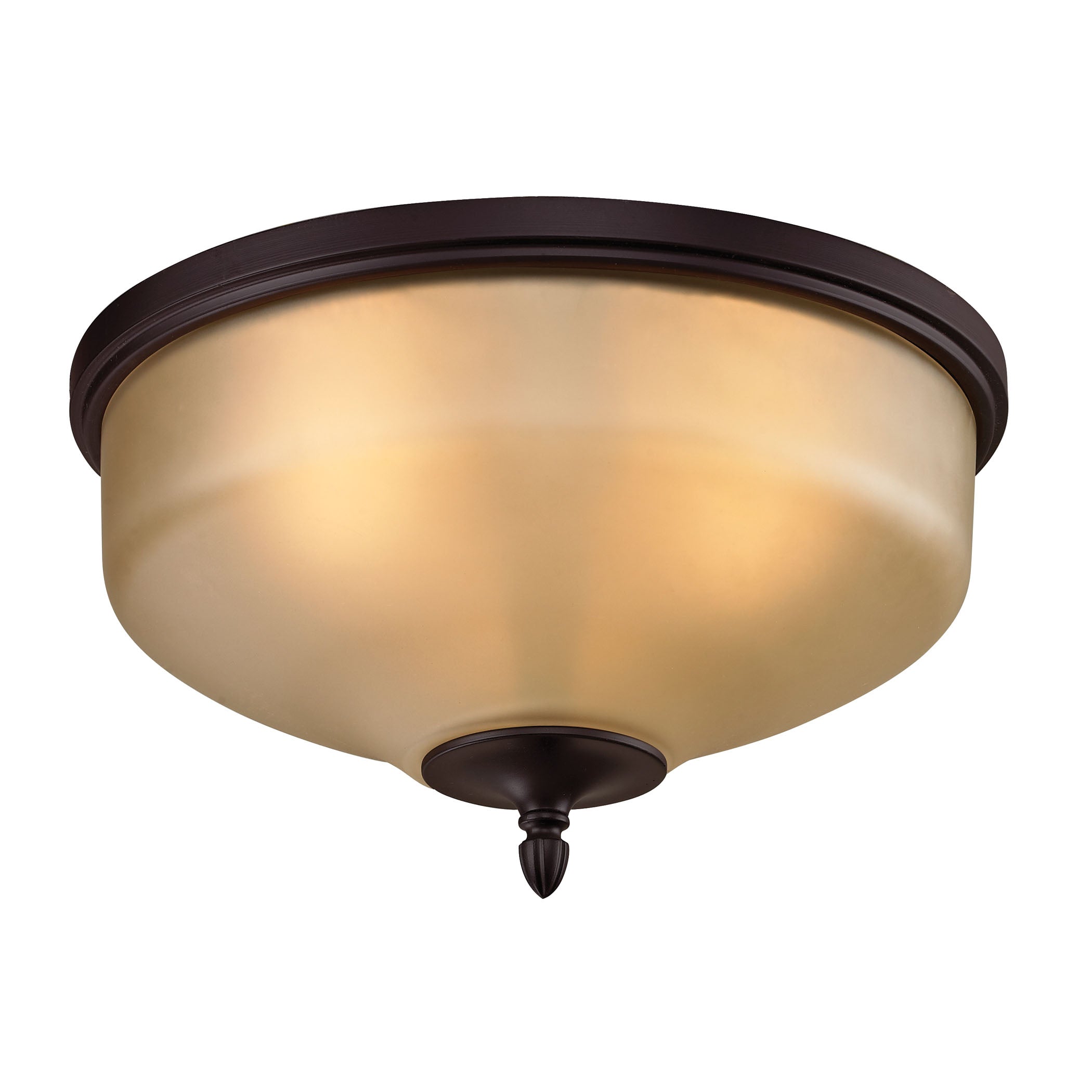 Jackson 15'' Wide 3-Light Flush Mount - Oil Rubbed Bronze