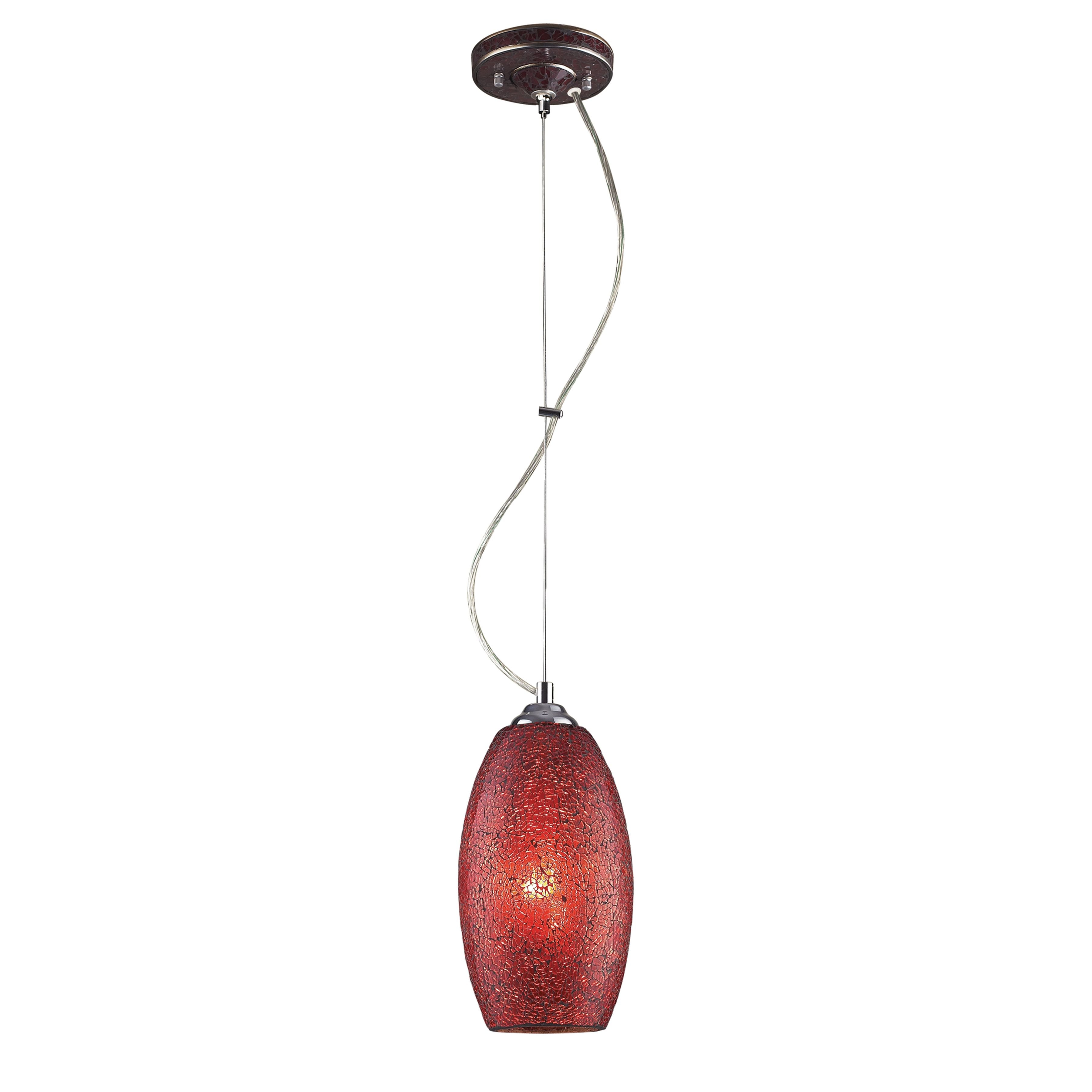 Bellisimo 7'' Wide 1-Light Mini Pendant - Red