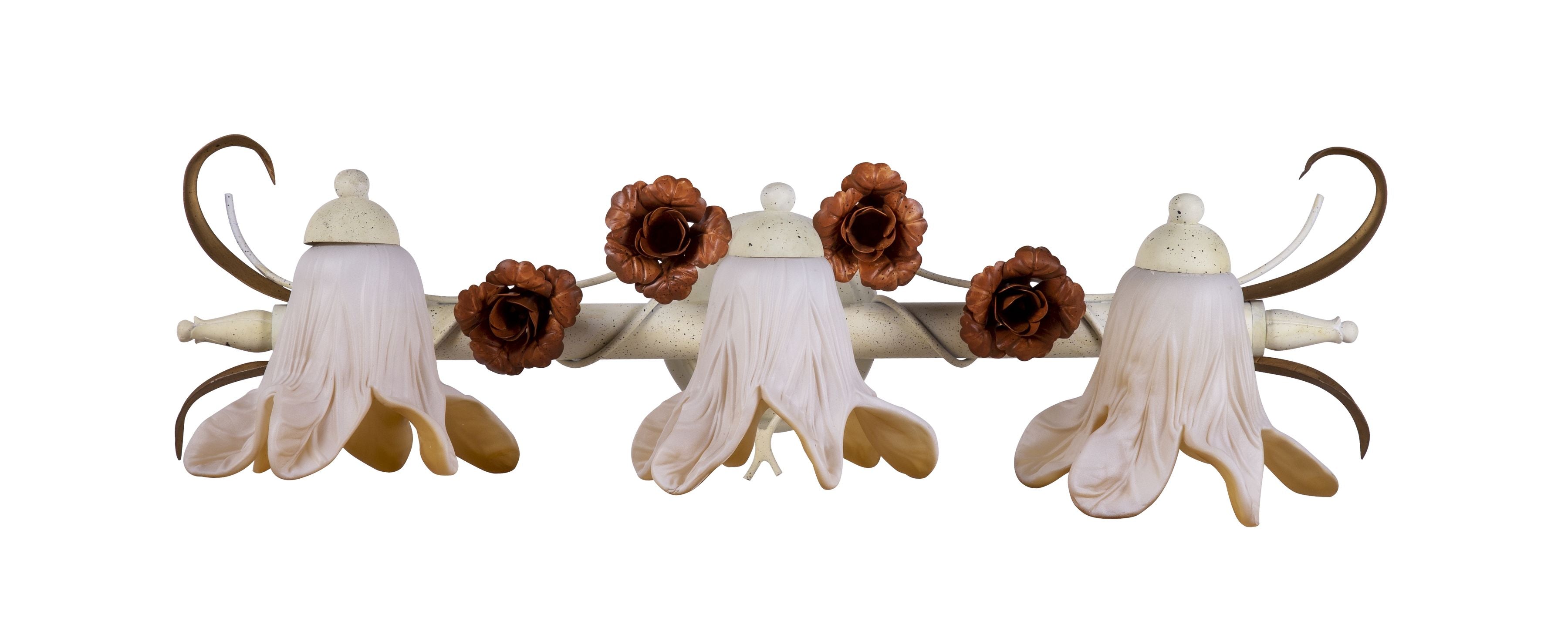 Poppi 7.5'' High 3-Light Sconce - Ivory