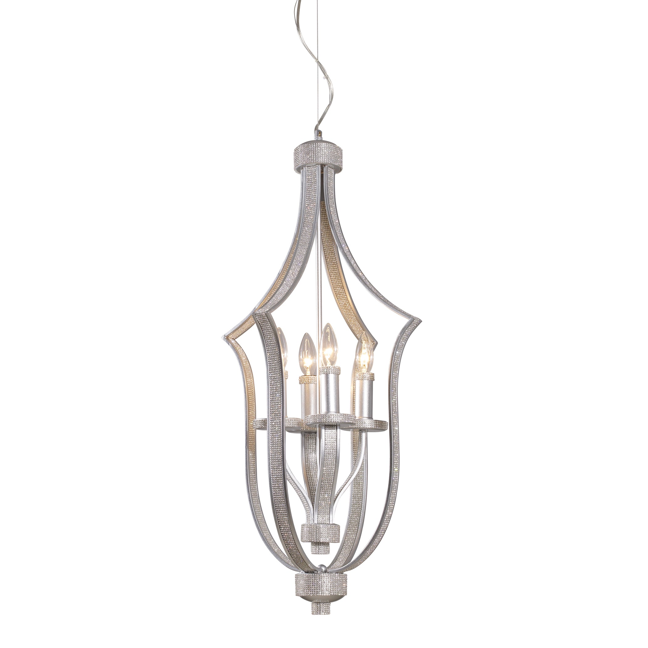 Legacy 15'' Wide 4-Light Chandelier - Silver