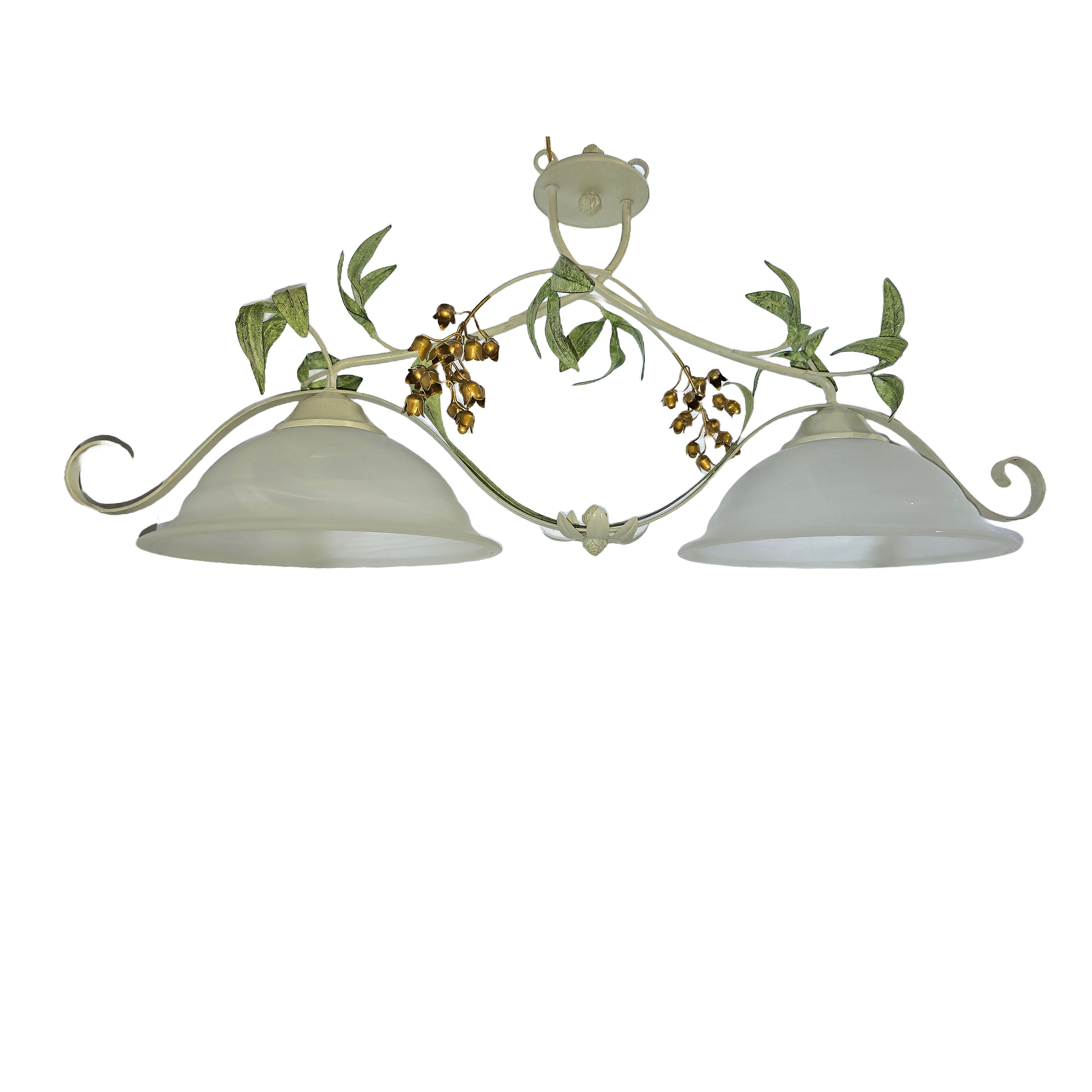 Vigna 8'' Wide 2-Light Linear Chandelier - Antique White