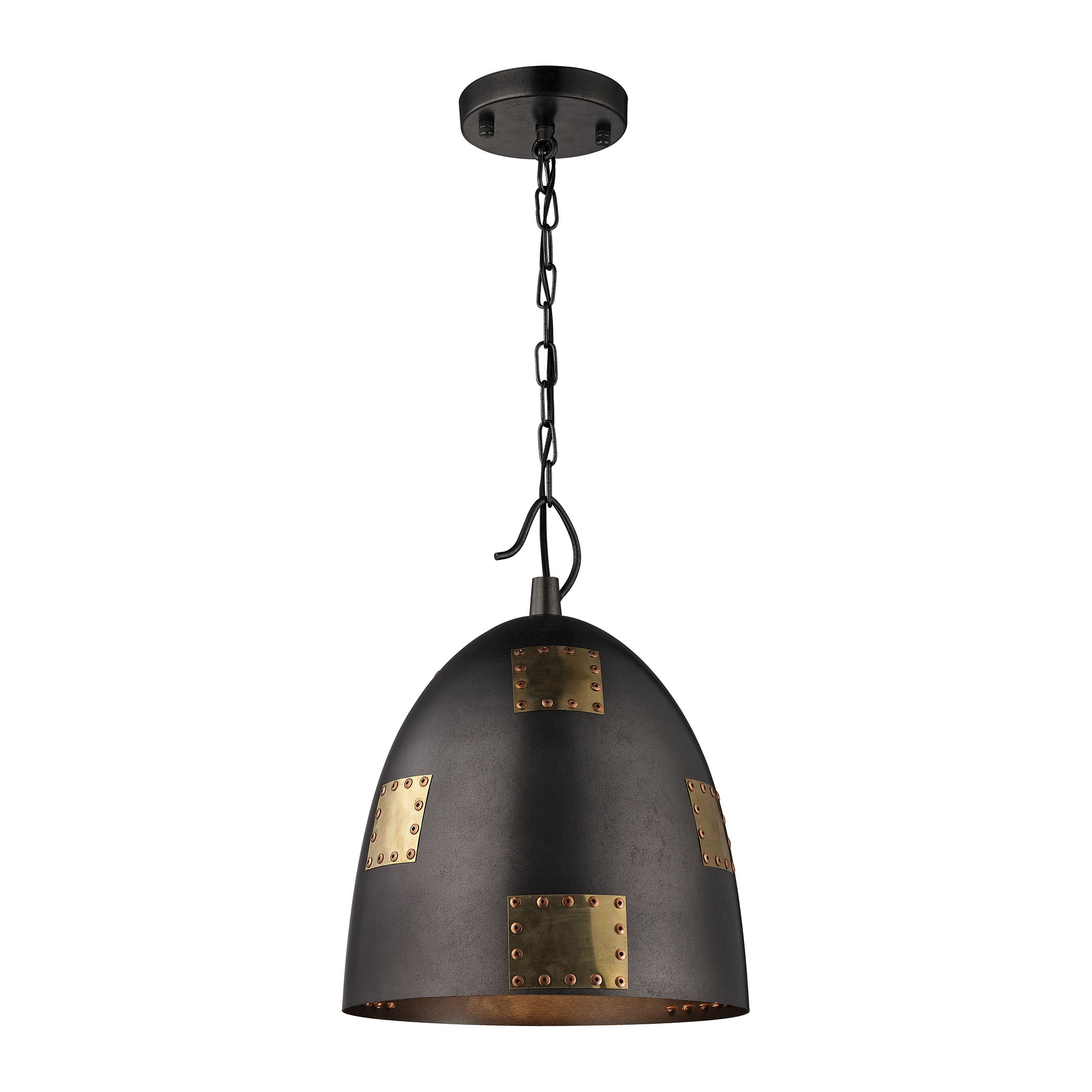 Strasburg 12'' Wide 1-Light Mini Pendant - Black