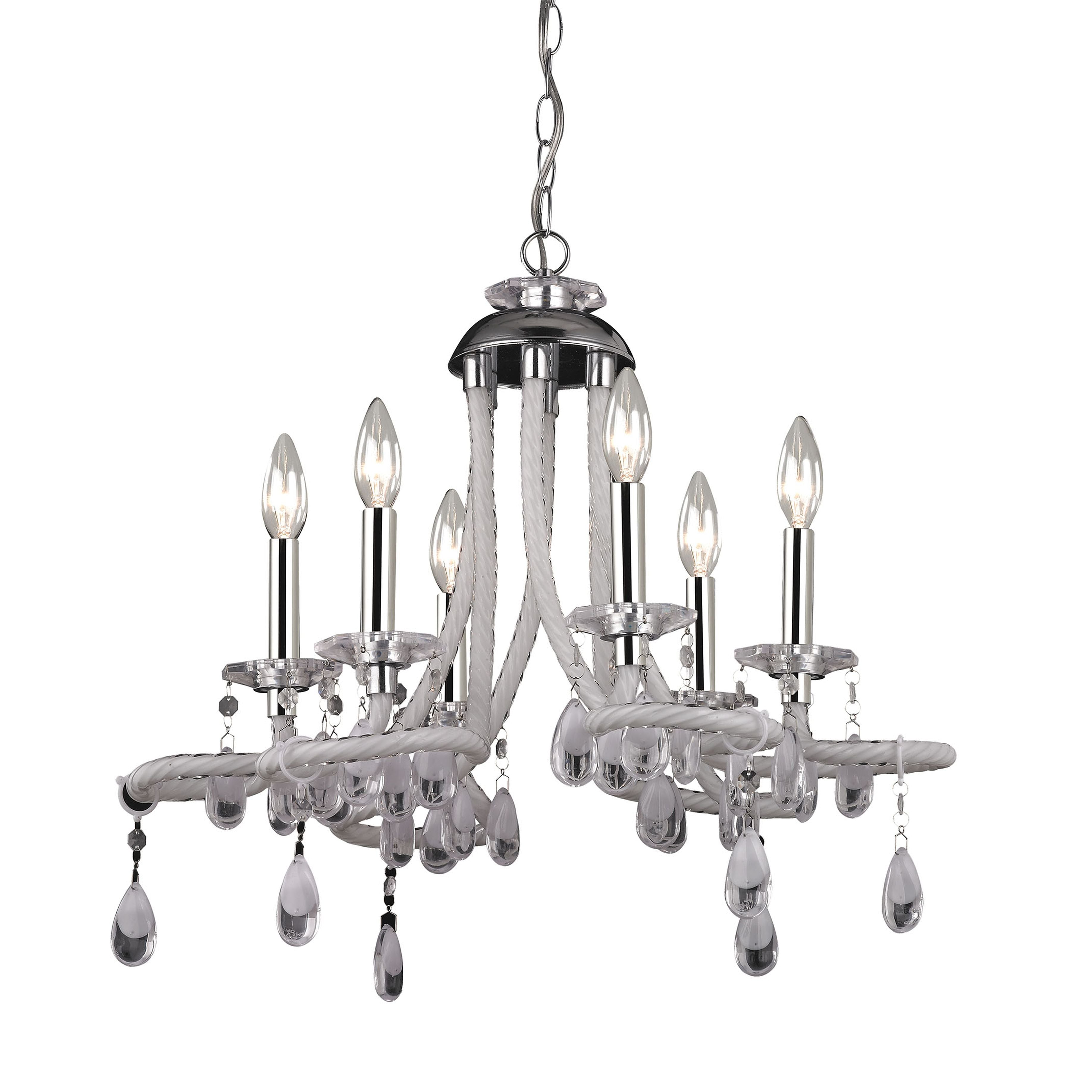 Alaric 22'' Wide 6-Light Chandelier - Chrome