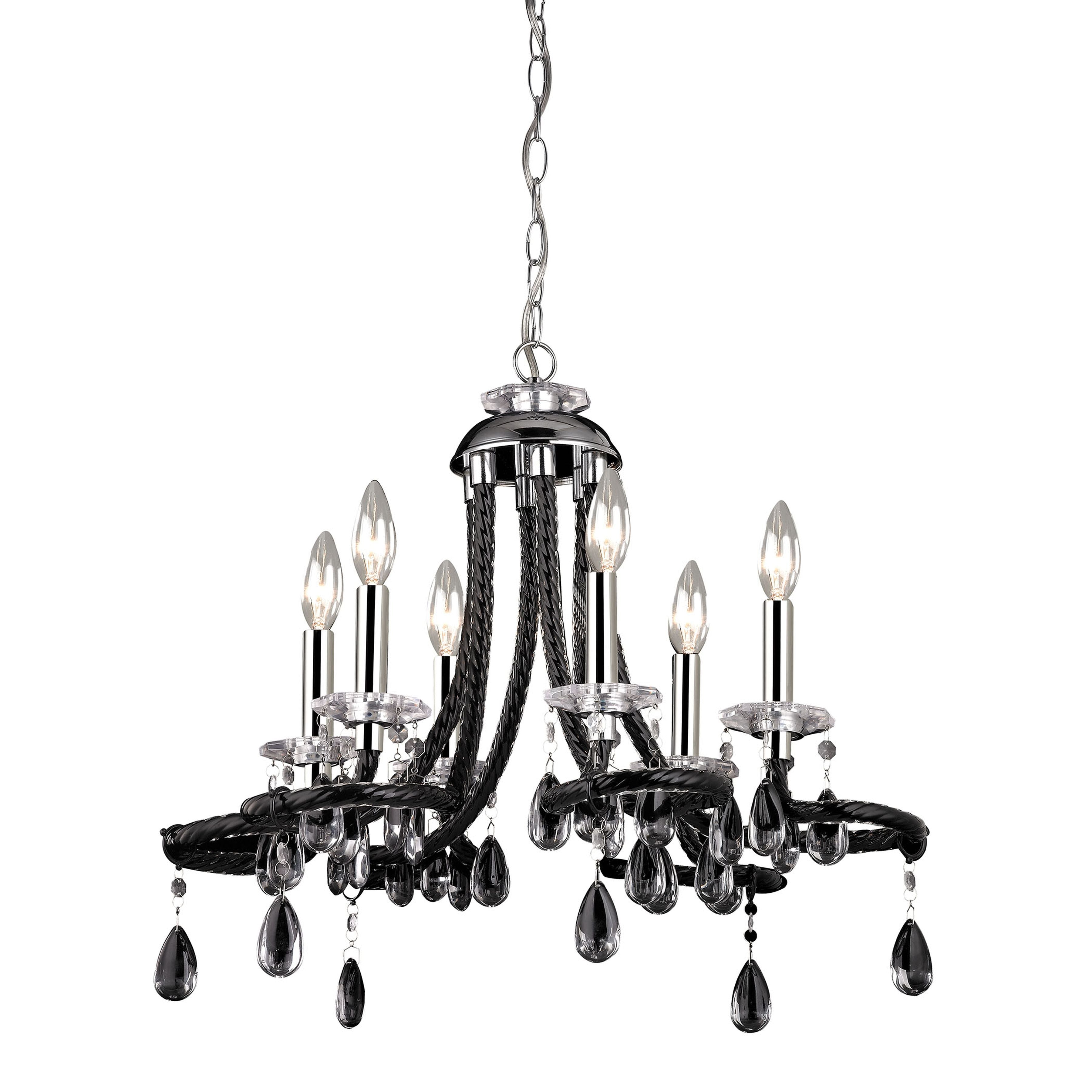 Alaric 22'' Wide 6-Light Chandelier - Black