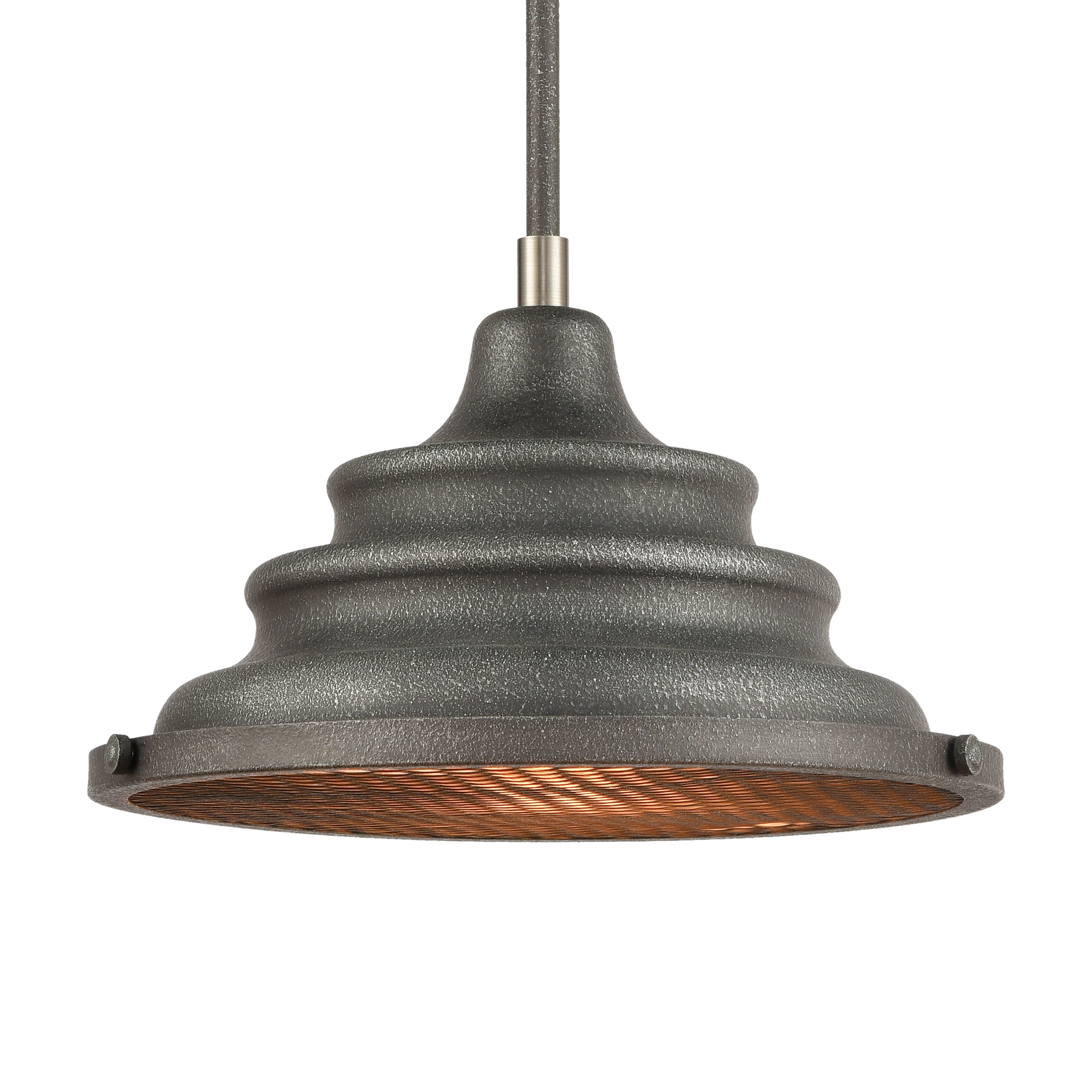 Carbondale 14'' Wide 1-Light Pendant - Slate Mist