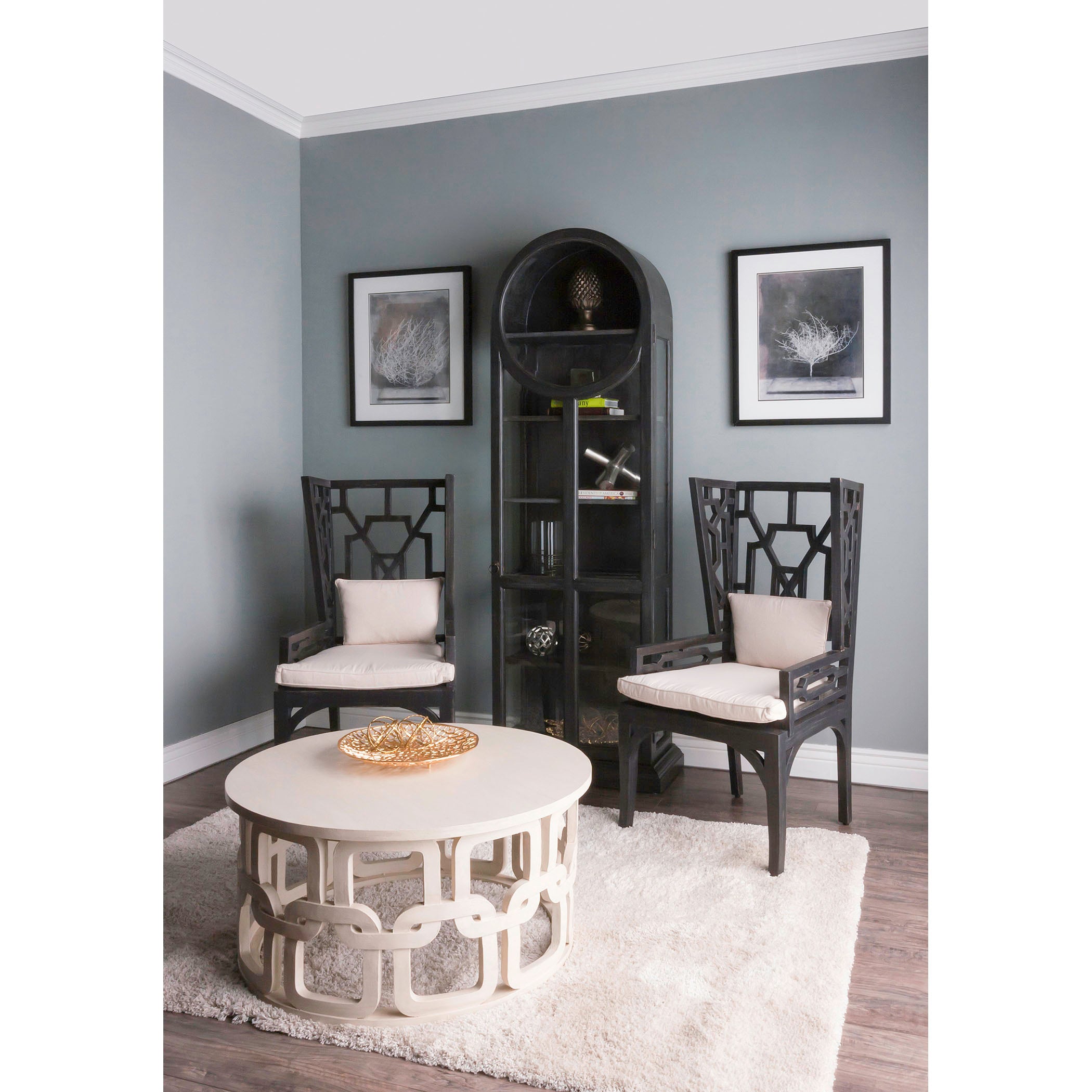 Desert Form Framed Wall Art - Set of 2 Aged Black