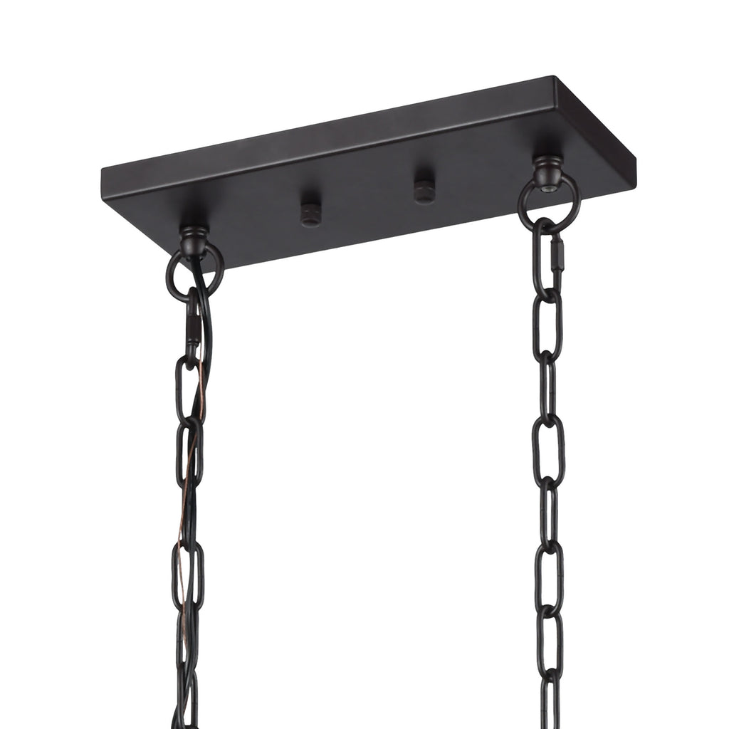 Filmore 35'' Wide 4-Light Chandelier - Oil Rubbed Bronze