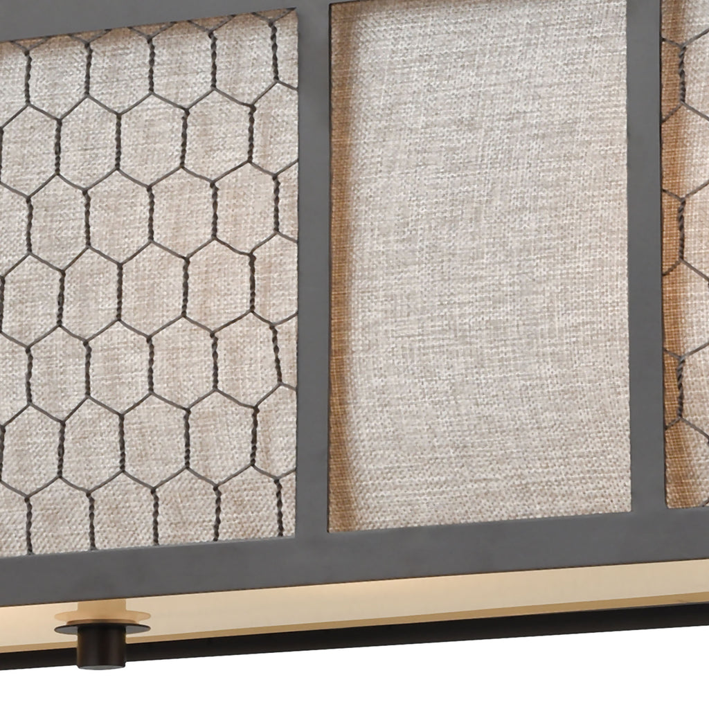Filmore 35'' Wide 4-Light Chandelier - Oil Rubbed Bronze
