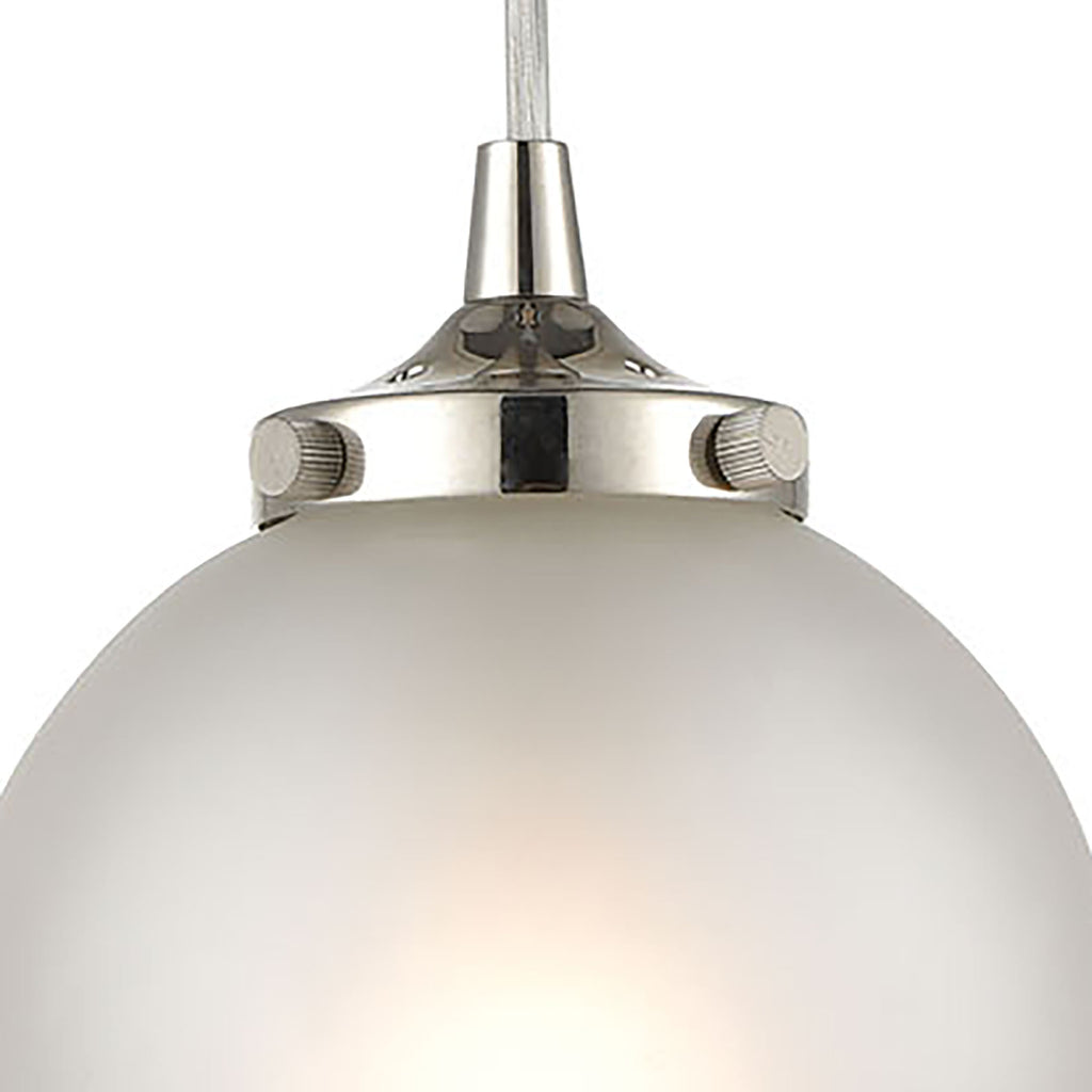 Boudreaux 6'' Wide 1-Light Mini Pendant - Polished Nickel