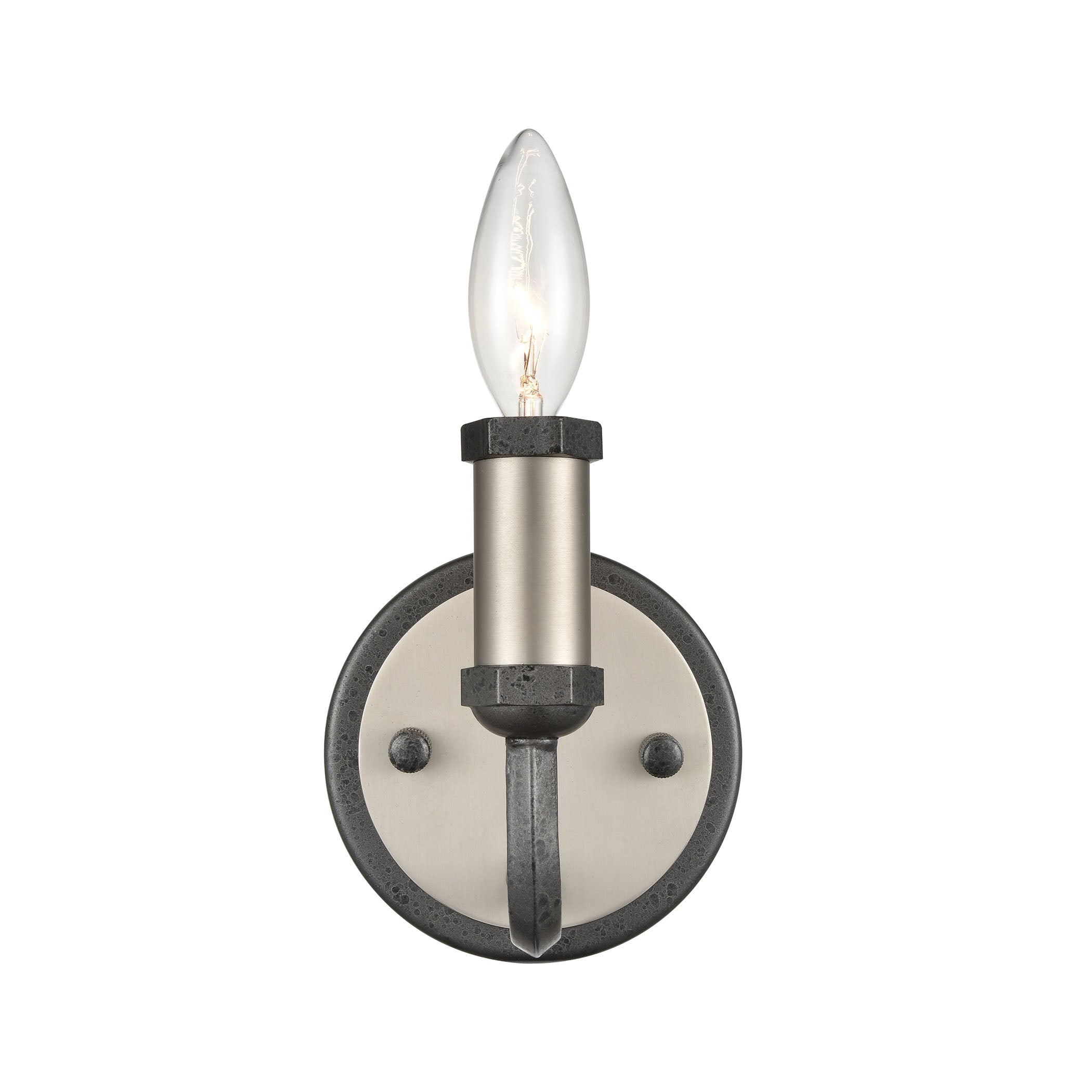 Cortlandt 6'' High 1-Light Sconce - Iron