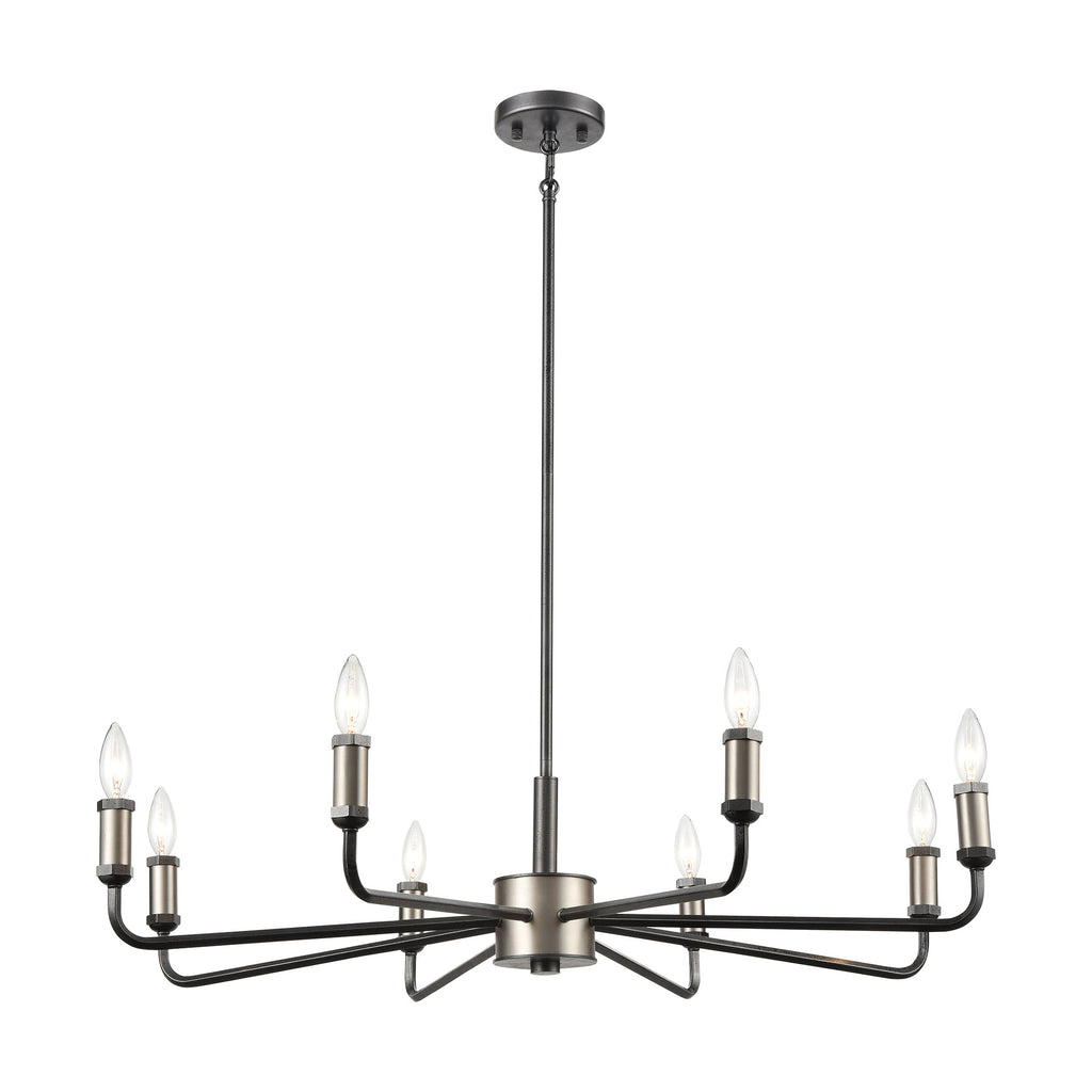 Cortlandt 36'' Wide 8-Light Chandelier - Iron