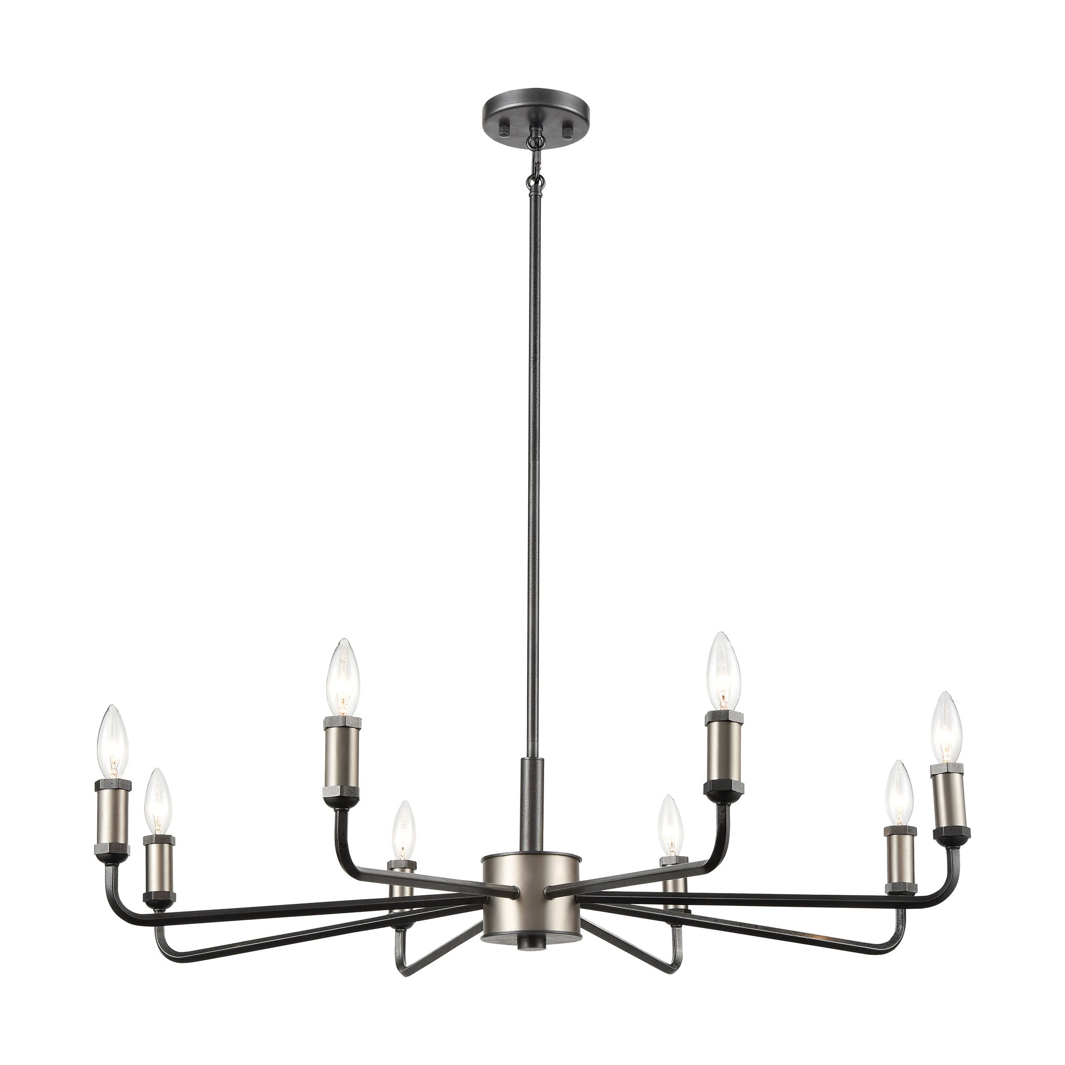 Cortlandt 36'' Wide 8-Light Chandelier - Iron
