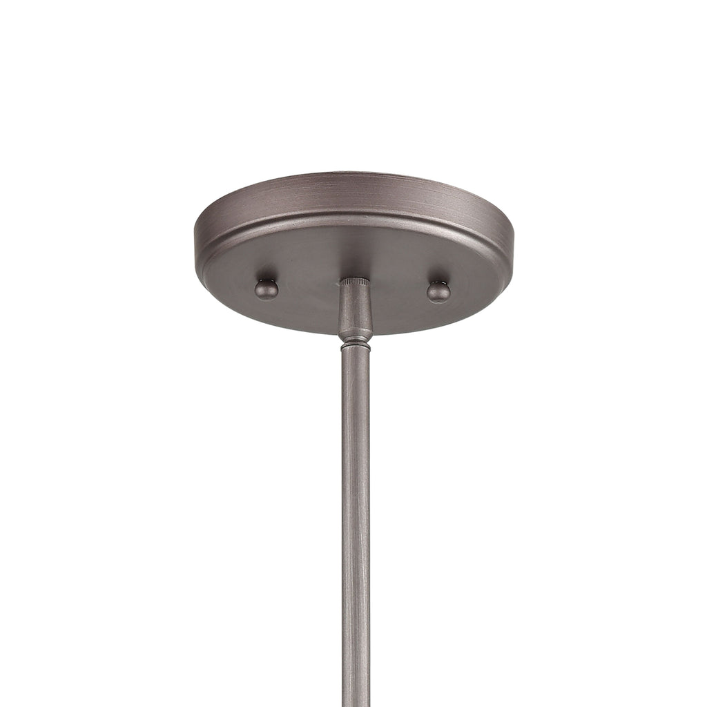 Calabria 9'' Wide 1-Light Mini Pendant - Weathered Zinc