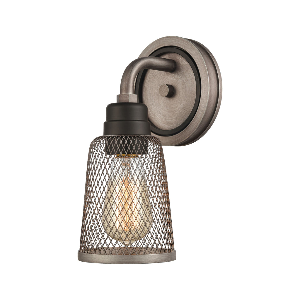 Glencoe 6'' Wide 1-Light Vanity Light - Weathered Zinc