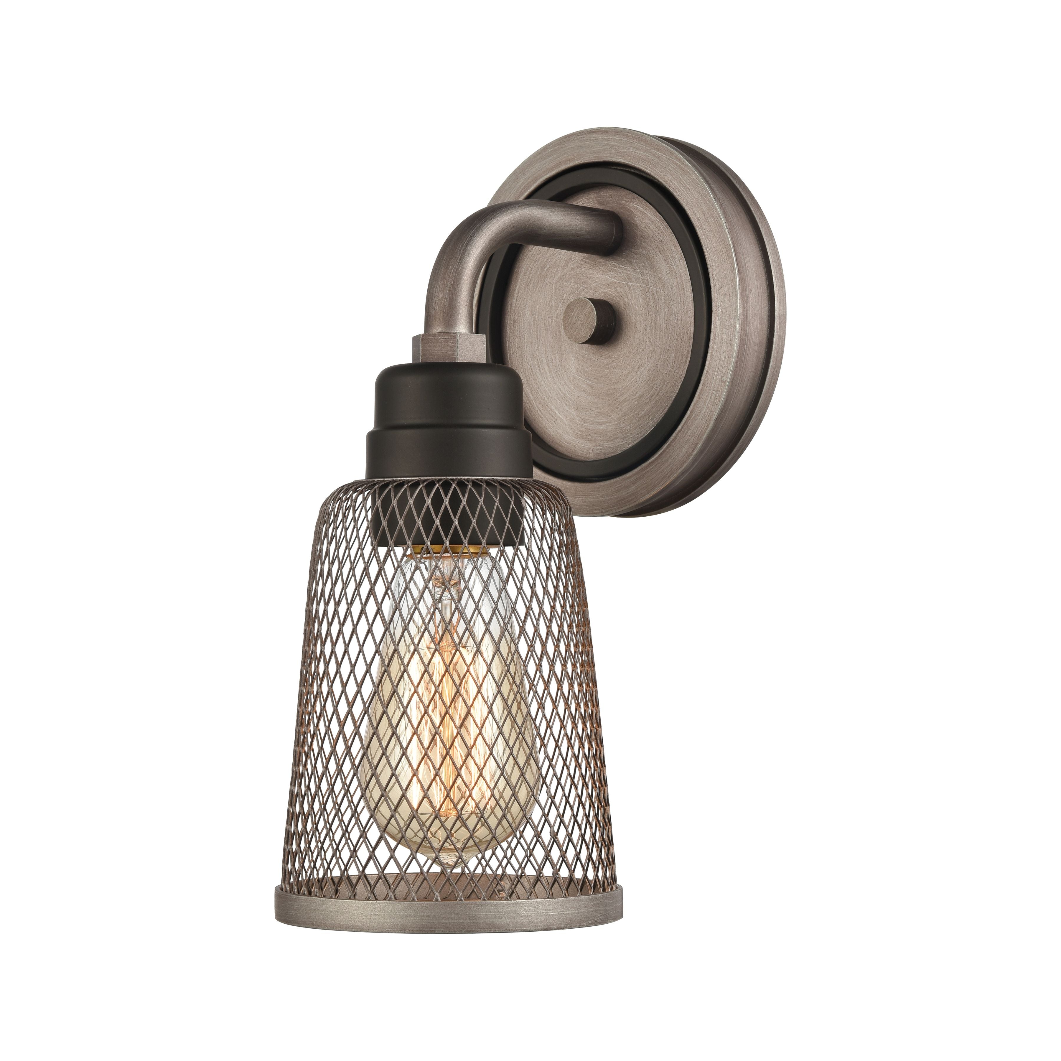 Glencoe 6'' Wide 1-Light Vanity Light - Weathered Zinc