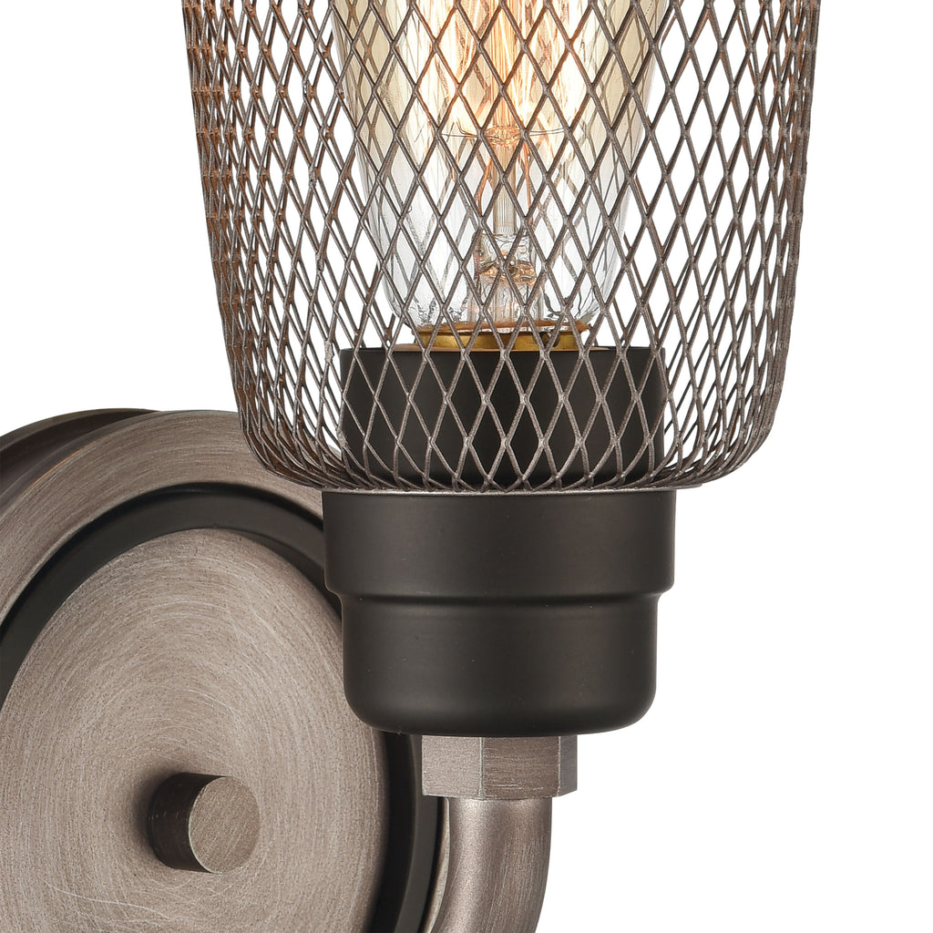 Glencoe 6'' Wide 1-Light Vanity Light - Weathered Zinc