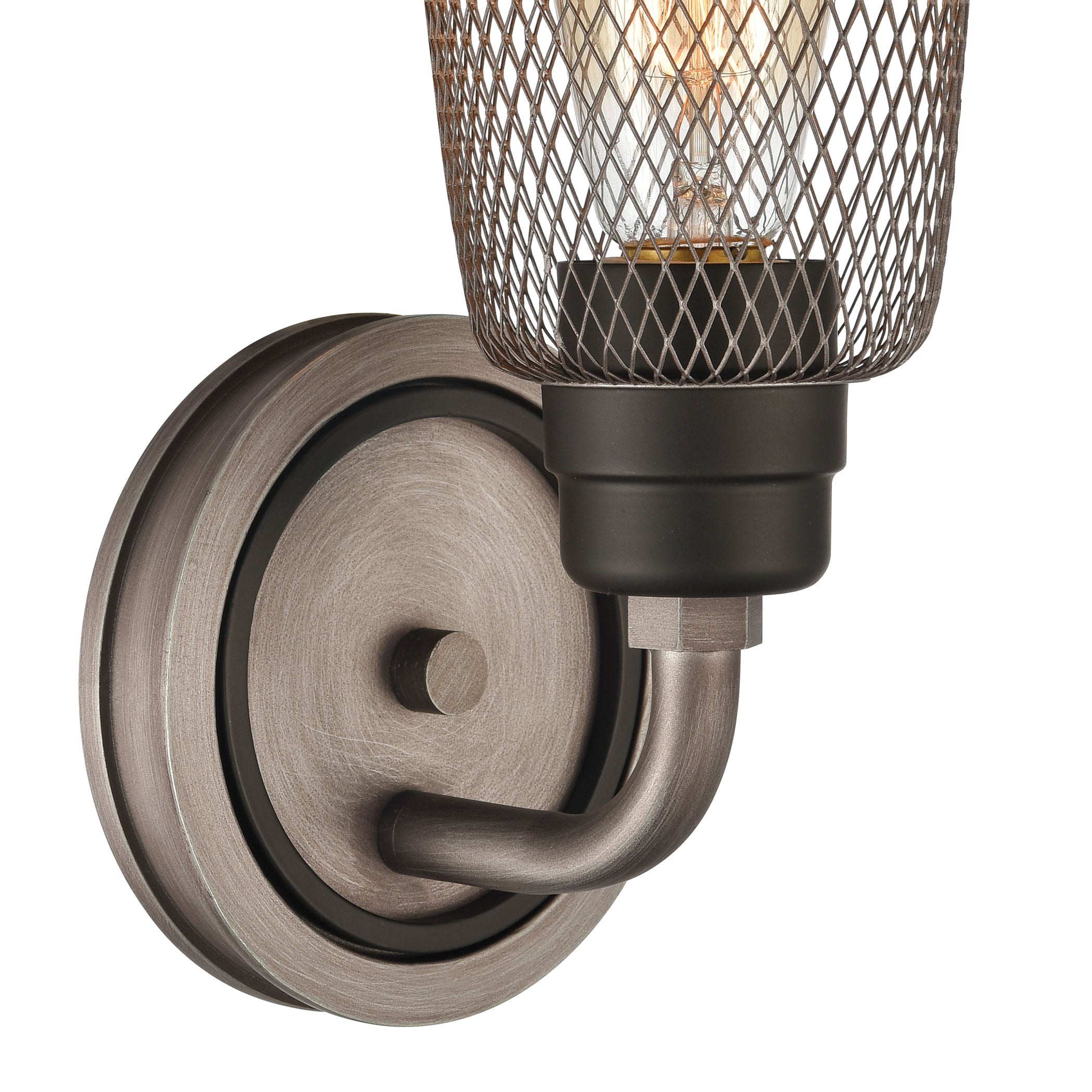 Glencoe 6'' Wide 1-Light Vanity Light - Weathered Zinc