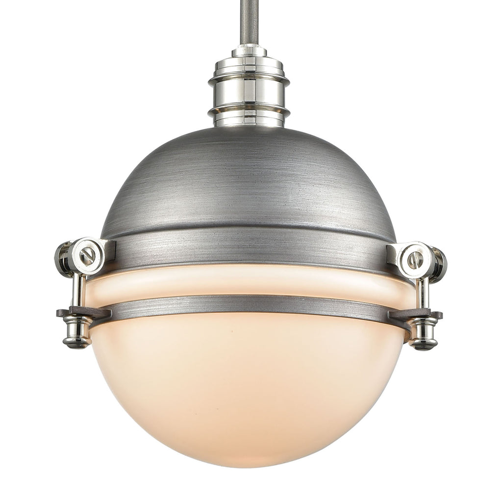 Riley 10'' Wide 1-Light Mini Pendant - Weathered Zinc