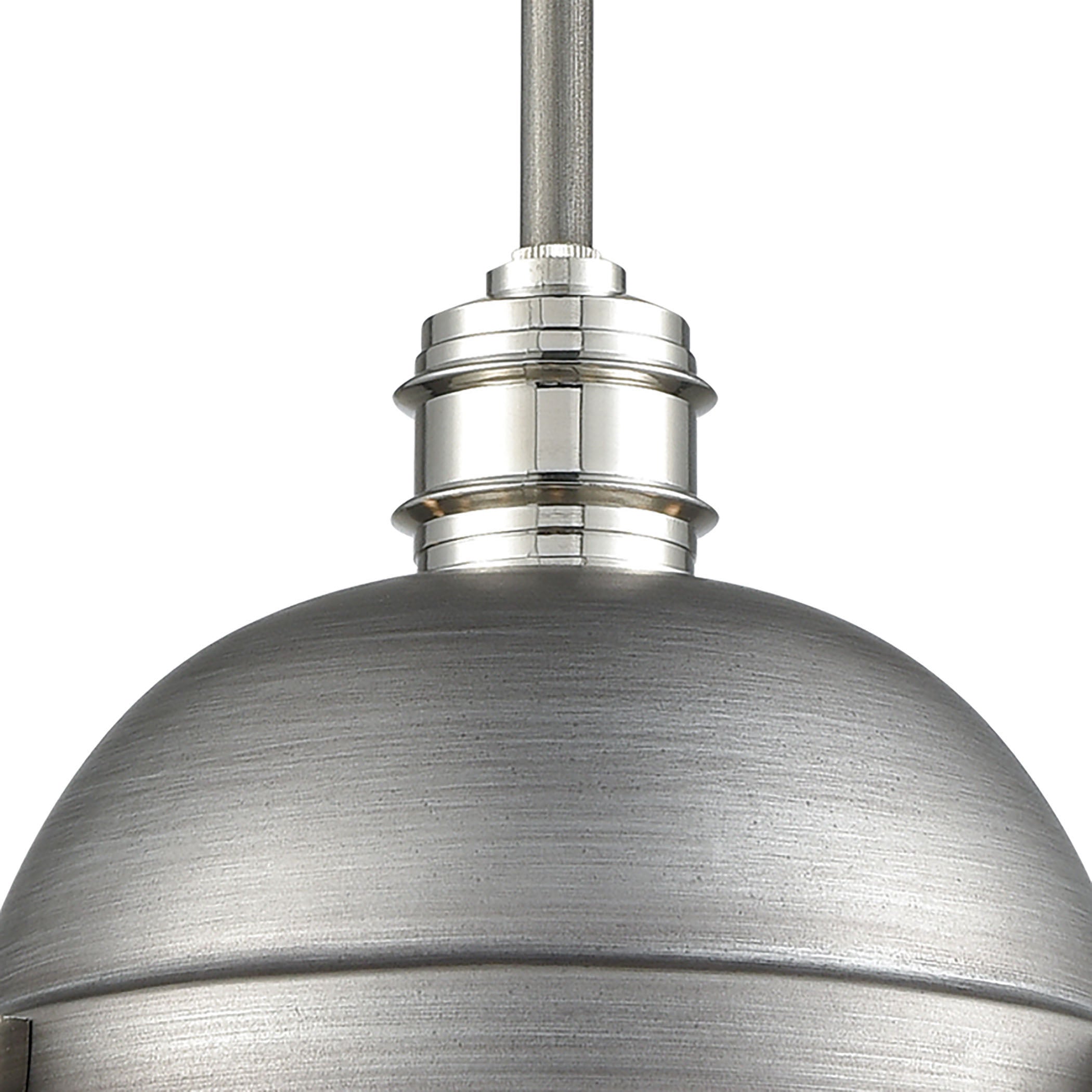 Riley 10'' Wide 1-Light Mini Pendant - Weathered Zinc