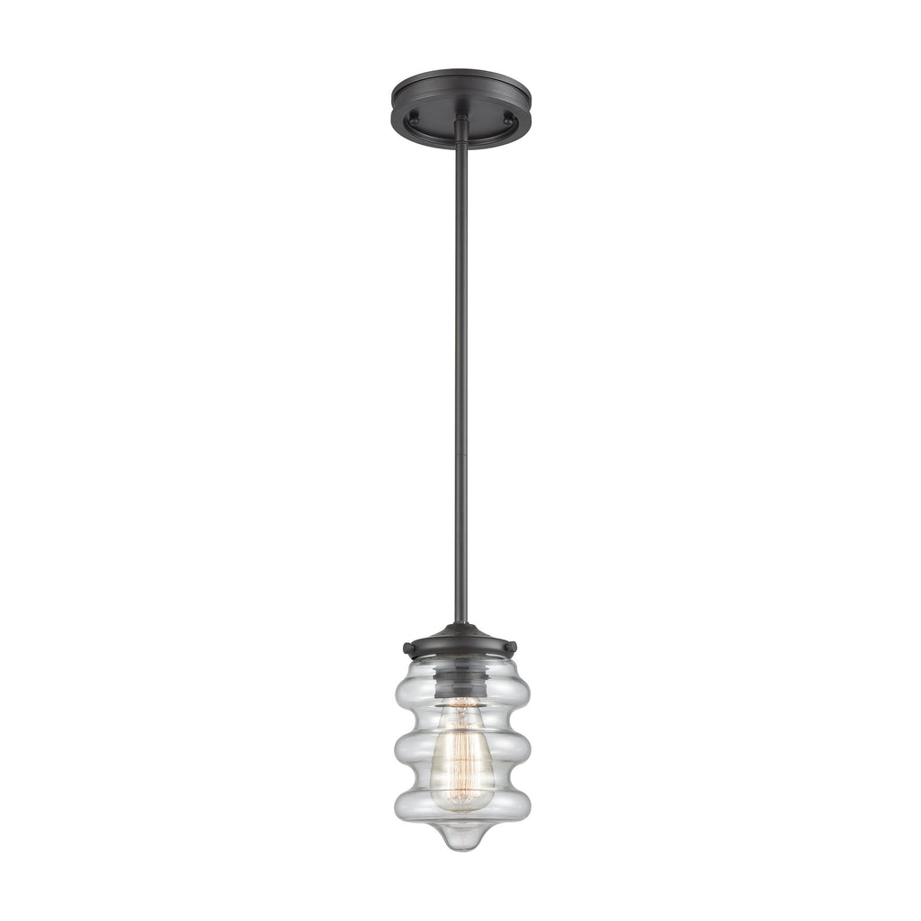 Synchronis 5'' Wide 1-Light Mini Pendant - Oil Rubbed Bronze