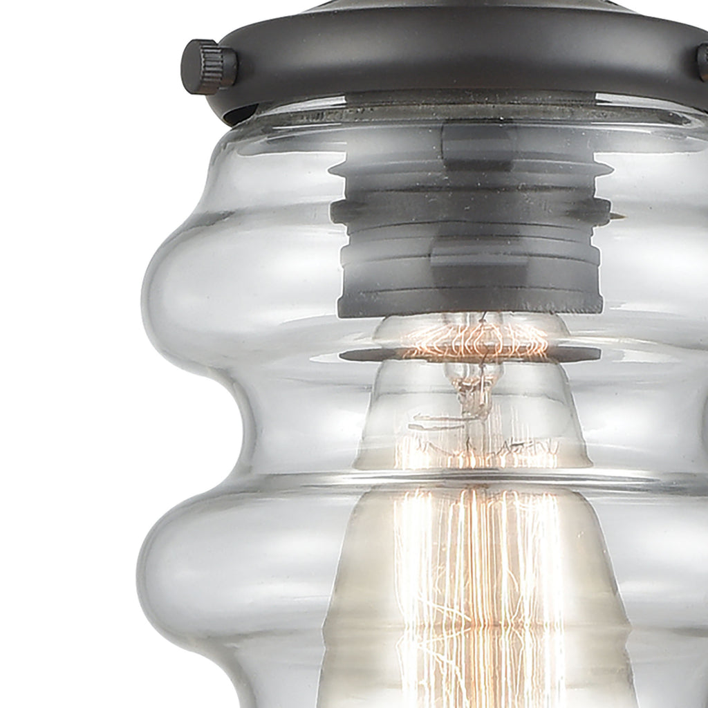 Synchronis 5'' Wide 1-Light Mini Pendant - Oil Rubbed Bronze