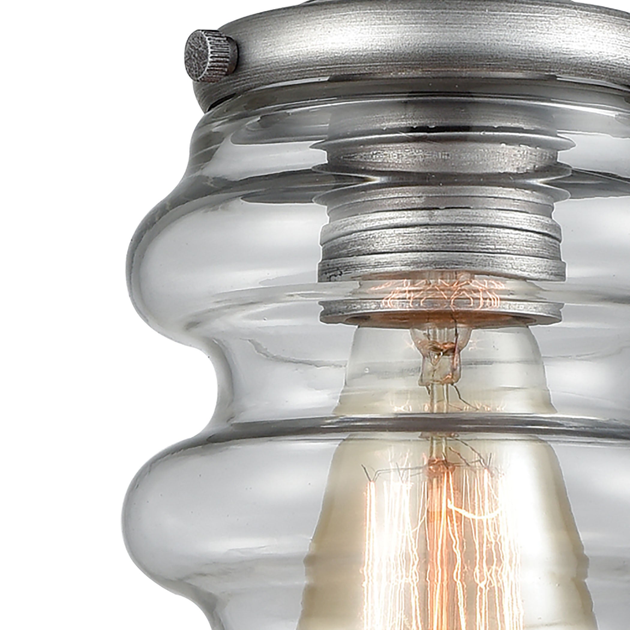 Synchronis 5'' Wide 1-Light Mini Pendant - Weathered Zinc
