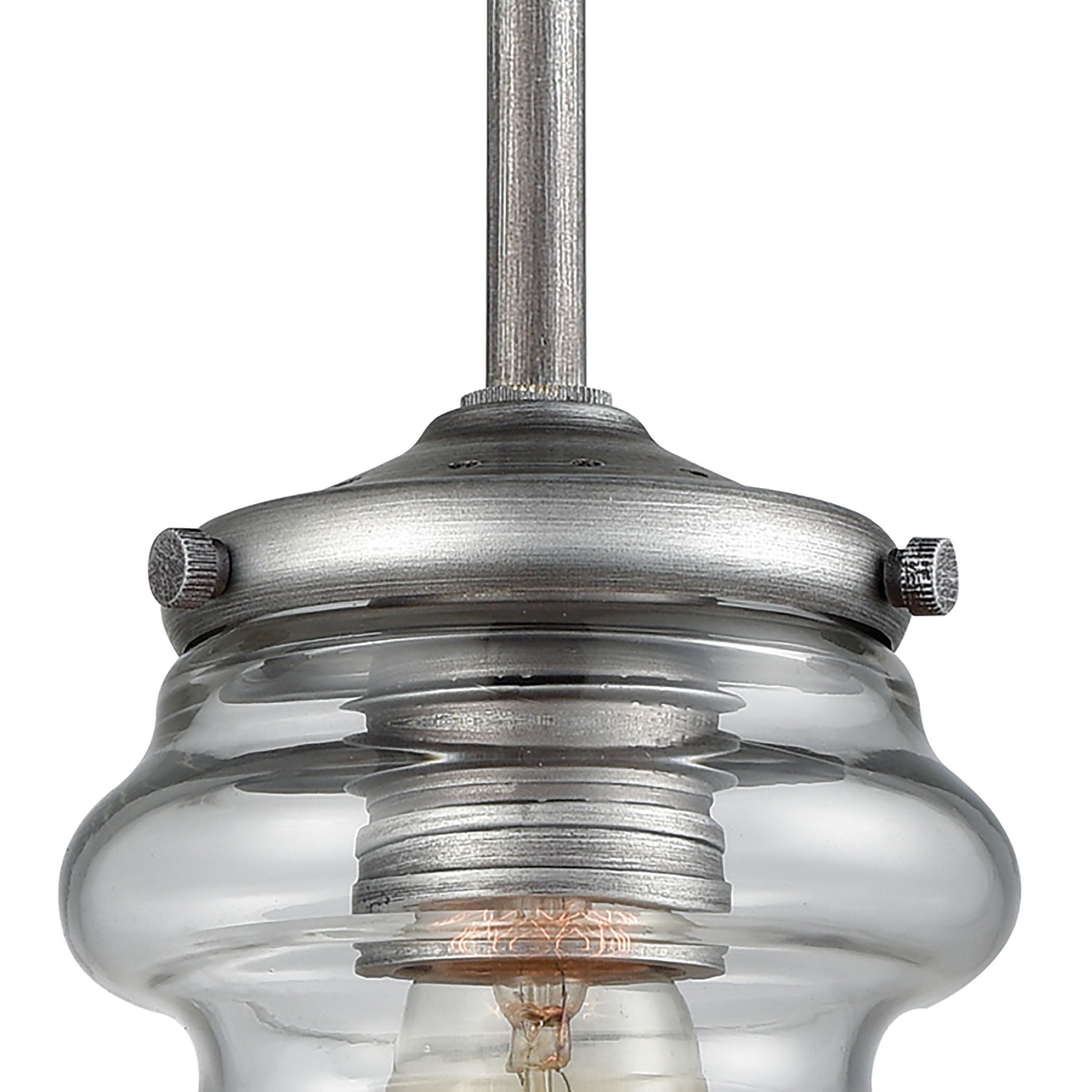 Synchronis 5'' Wide 1-Light Mini Pendant - Weathered Zinc
