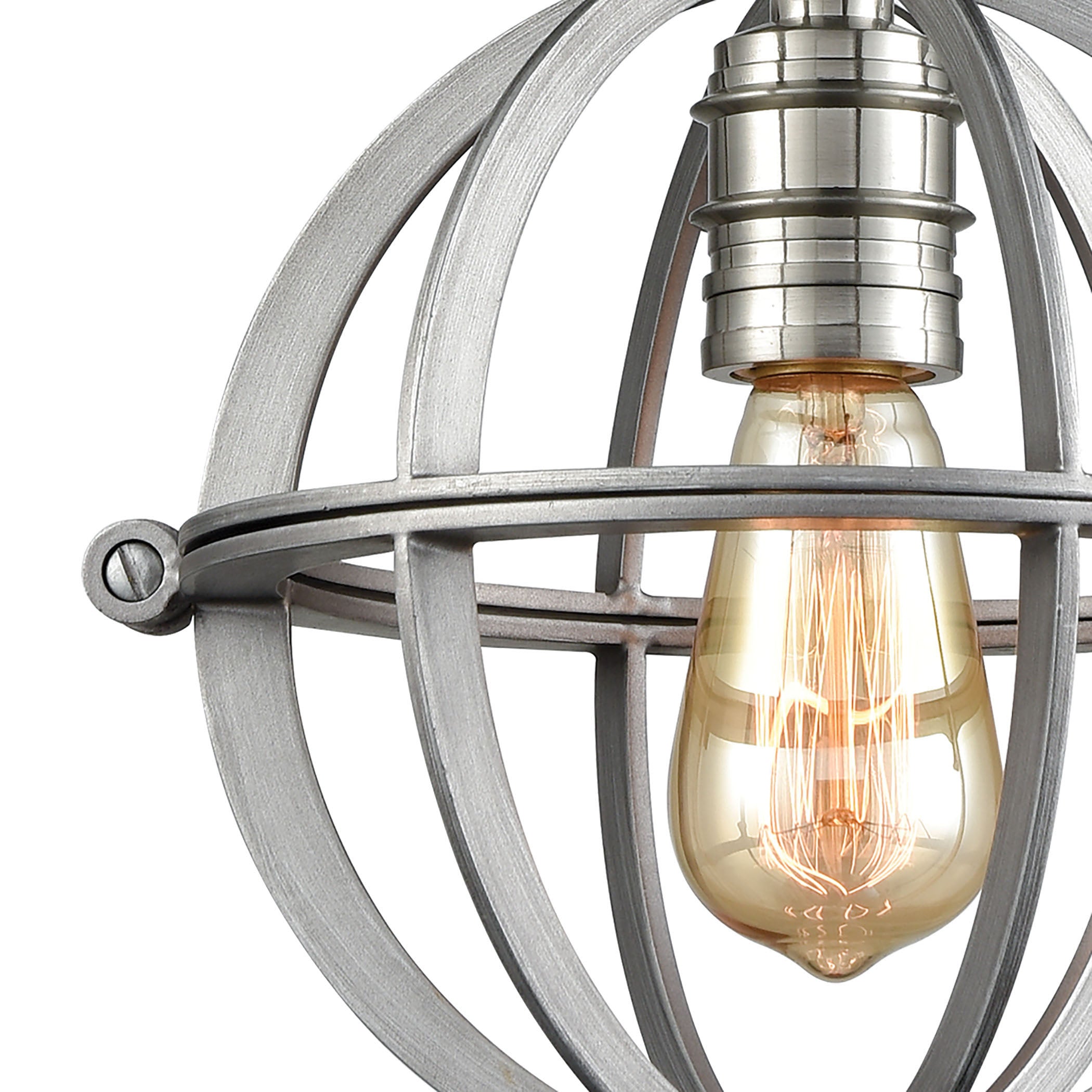 Aubridge 10'' Wide 1-Light Mini Pendant - Weathered Zinc 1