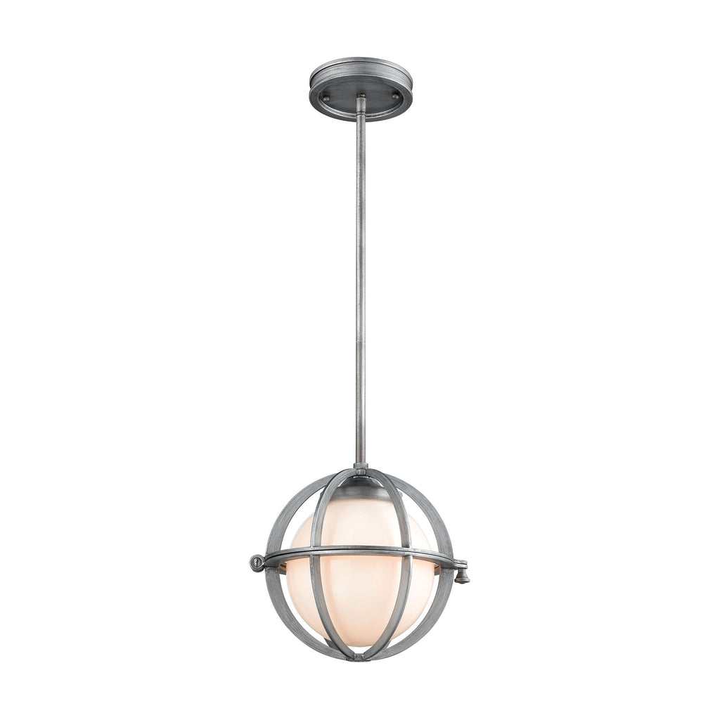 Aubridge 10'' Wide 1-Light Mini Pendant - Weathered Zinc 2