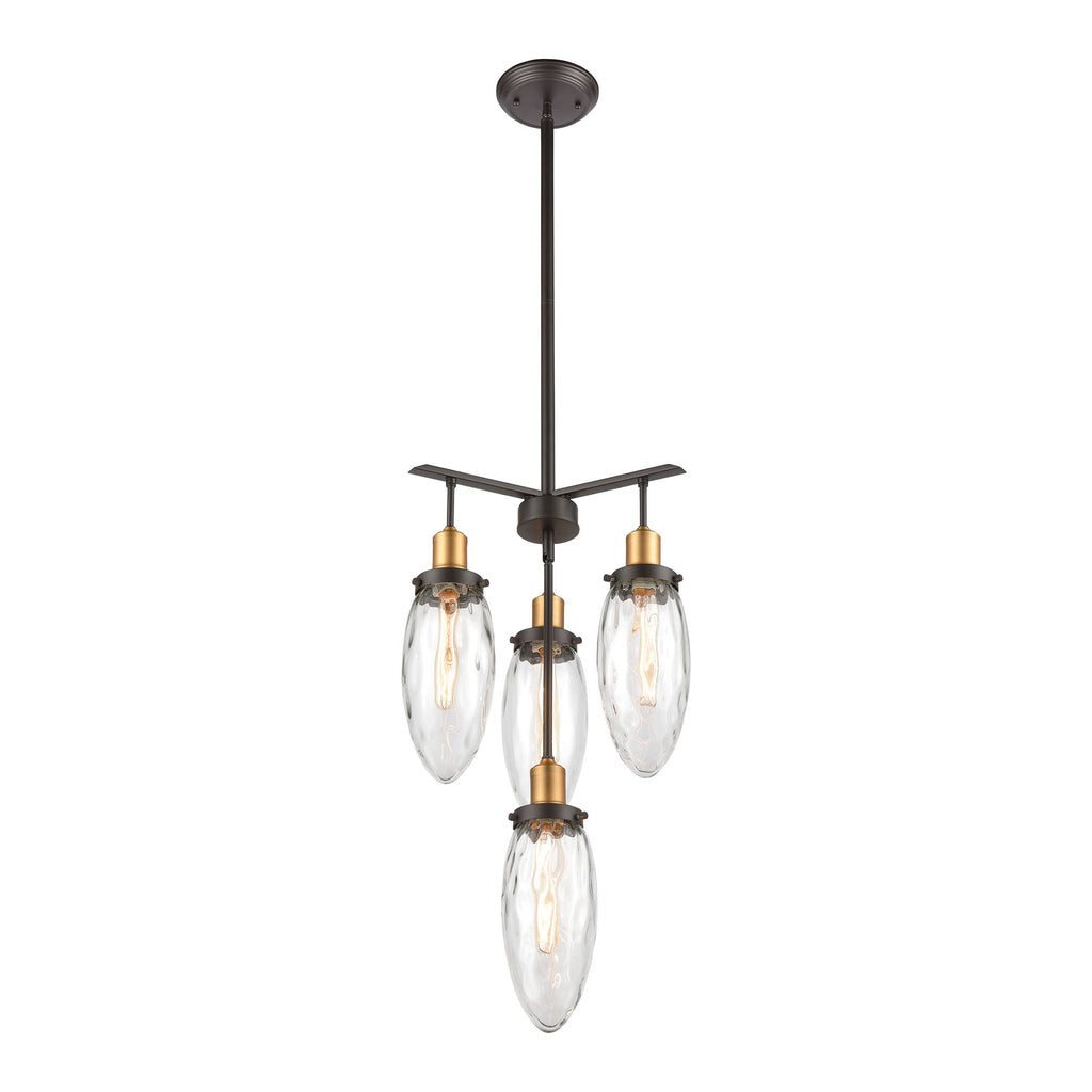 Shinzu 16'' Wide 4-Light Chandelier - Oil Rubbed Bronze