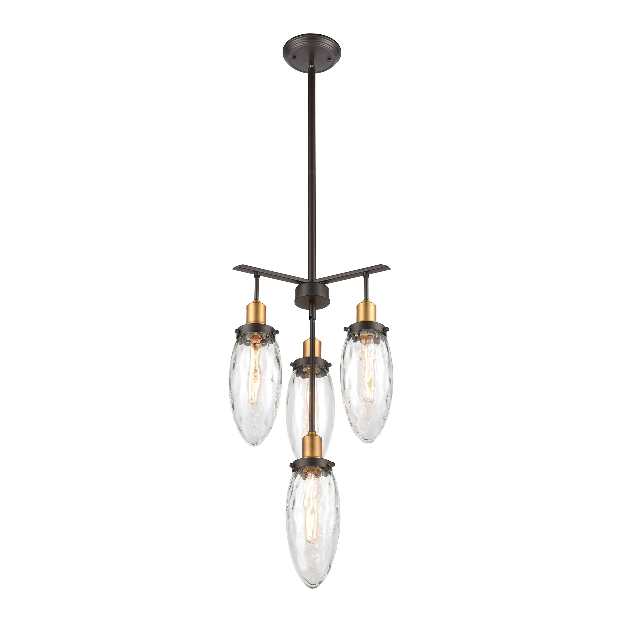 Shinzu 16'' Wide 4-Light Chandelier - Oil Rubbed Bronze
