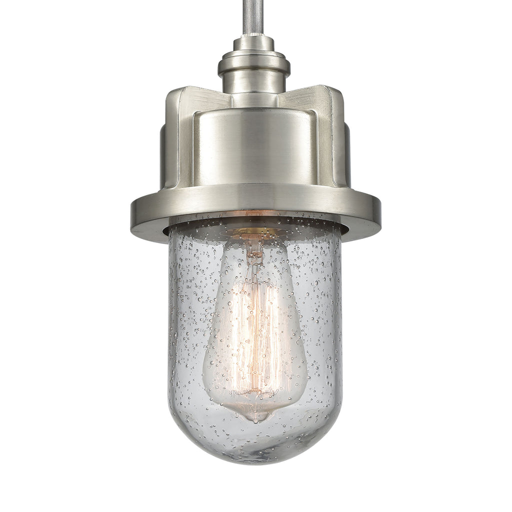 Briggs 6'' Wide 1-Light Mini Pendant - Weathered Zinc