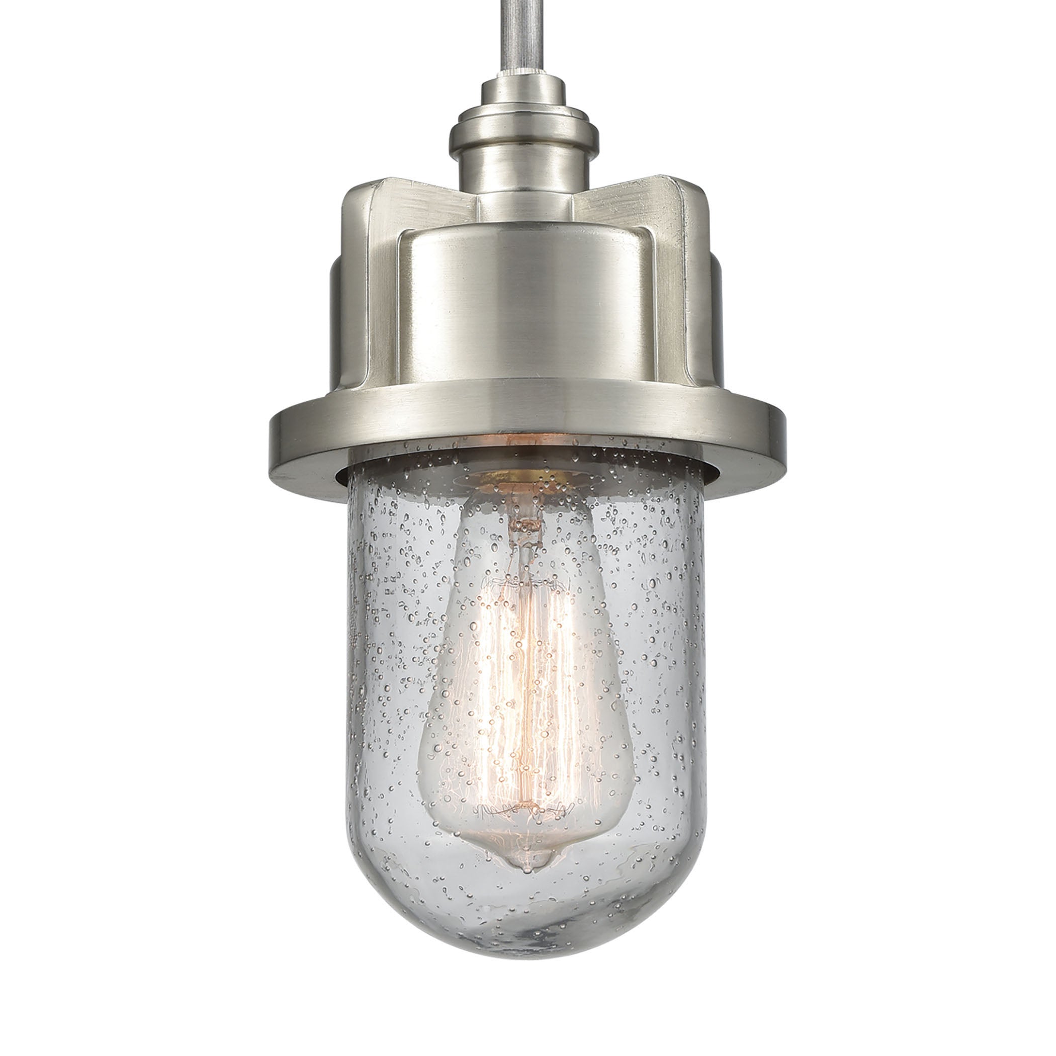 Briggs 6'' Wide 1-Light Mini Pendant - Weathered Zinc