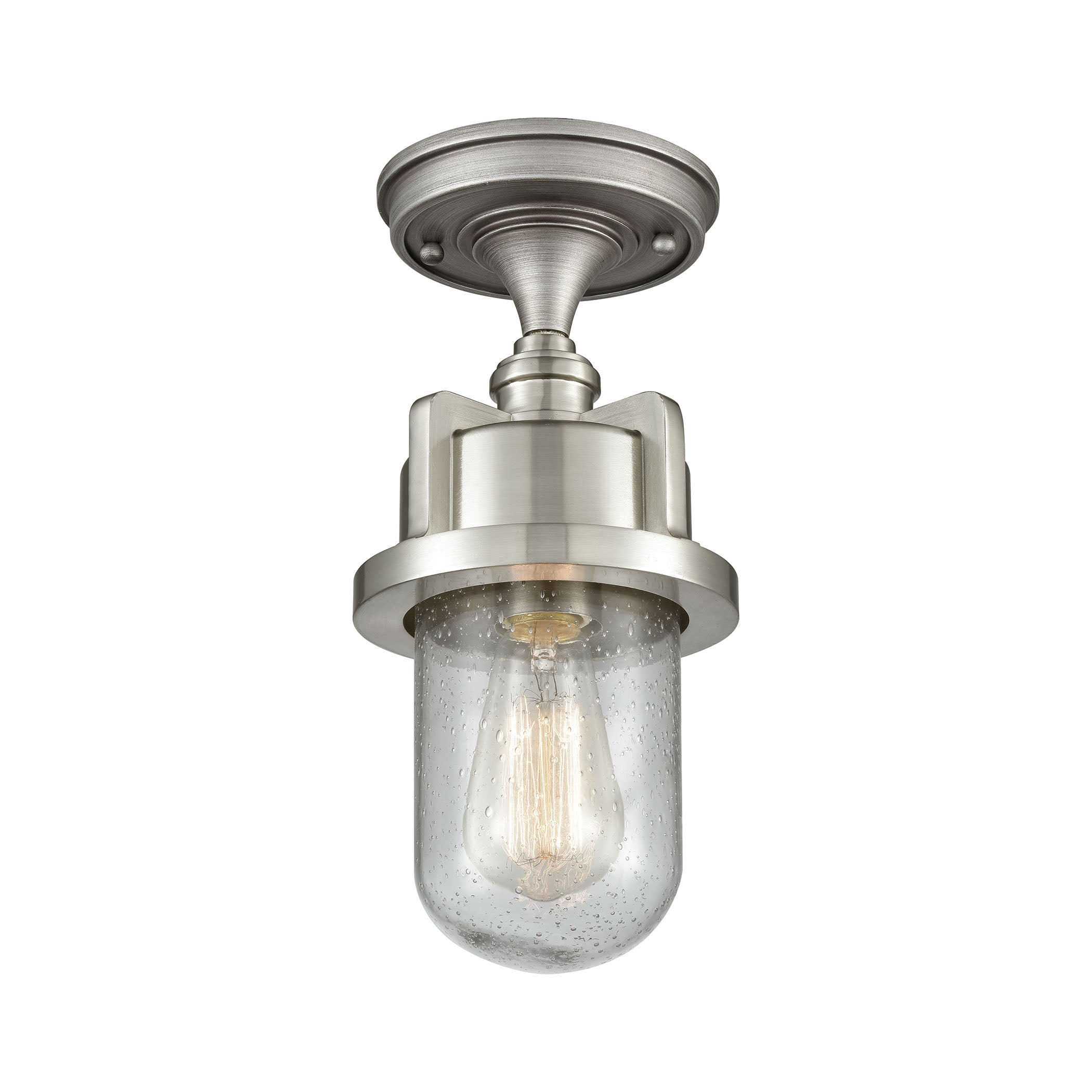 Briggs 6'' Wide 1-Light Mini Pendant - Weathered Zinc