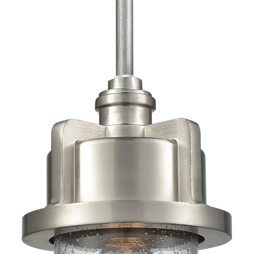 Briggs 6'' Wide 1-Light Mini Pendant - Weathered Zinc