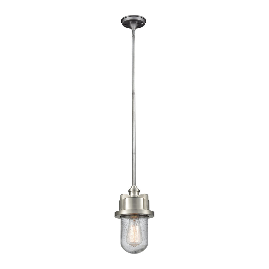 Briggs 6'' Wide 1-Light Mini Pendant - Weathered Zinc