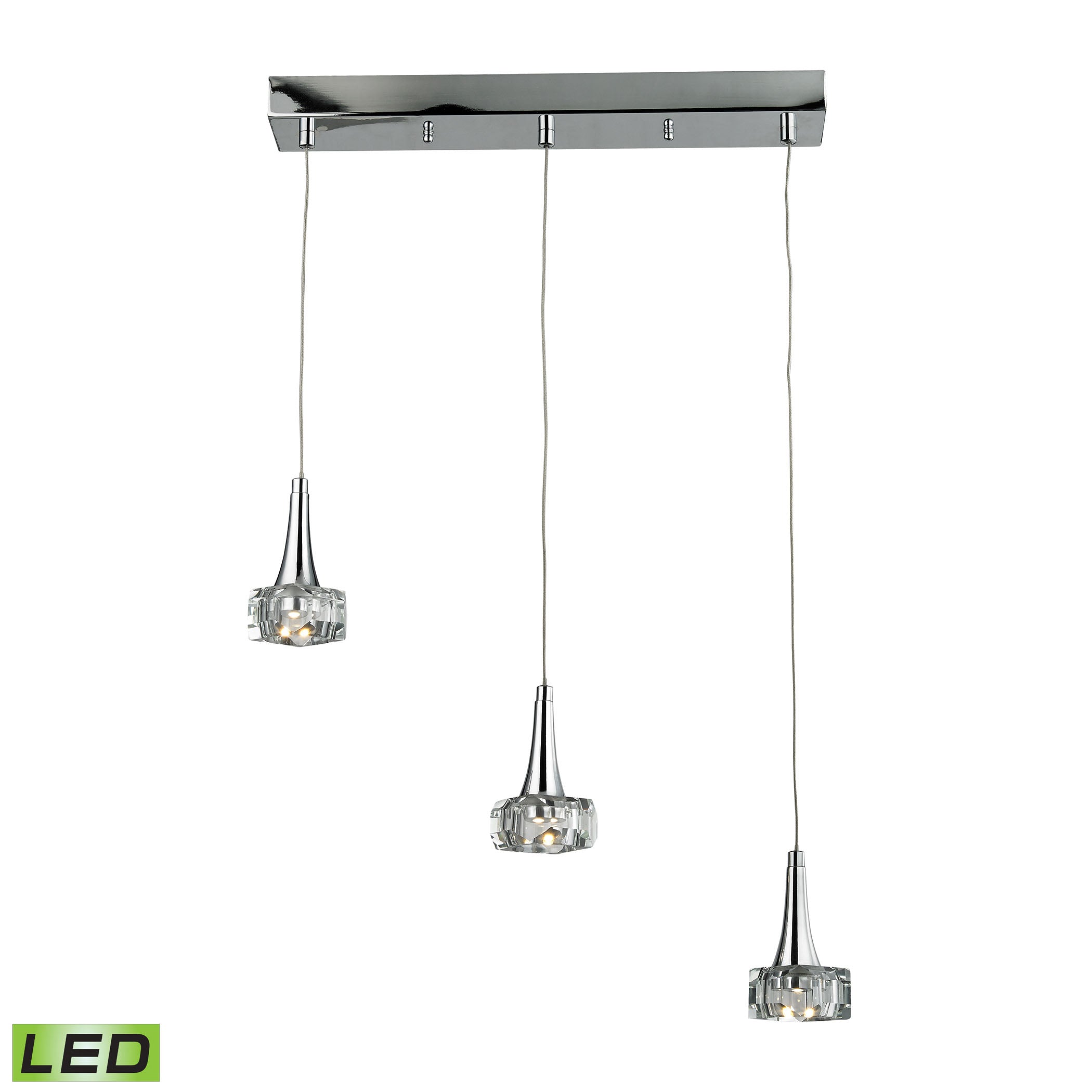 Alea 19'' Wide Integrated LED Pendant - Polished Chrome