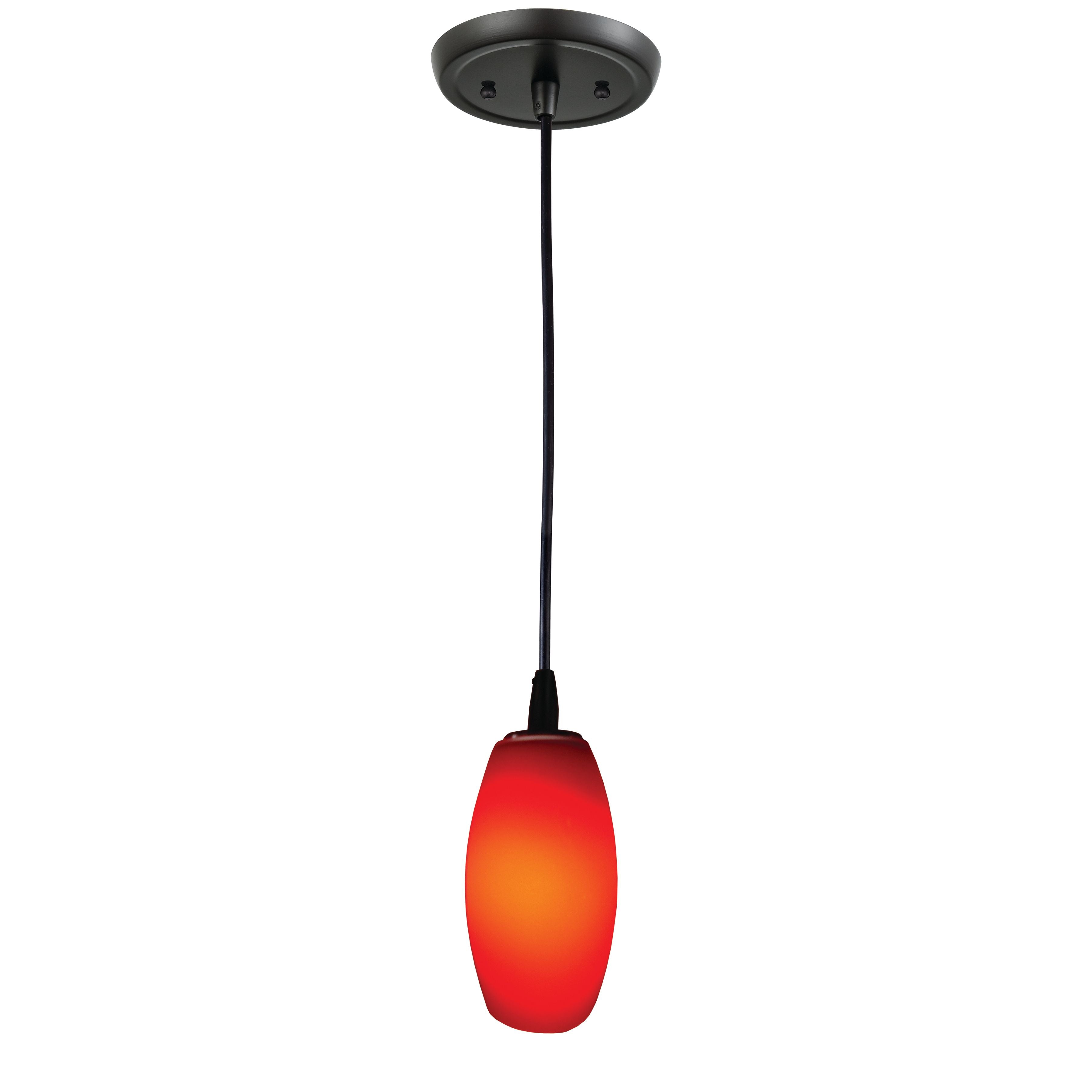 Vermillion 4'' Wide 1-Light Mini Pendant - Gloss Black
