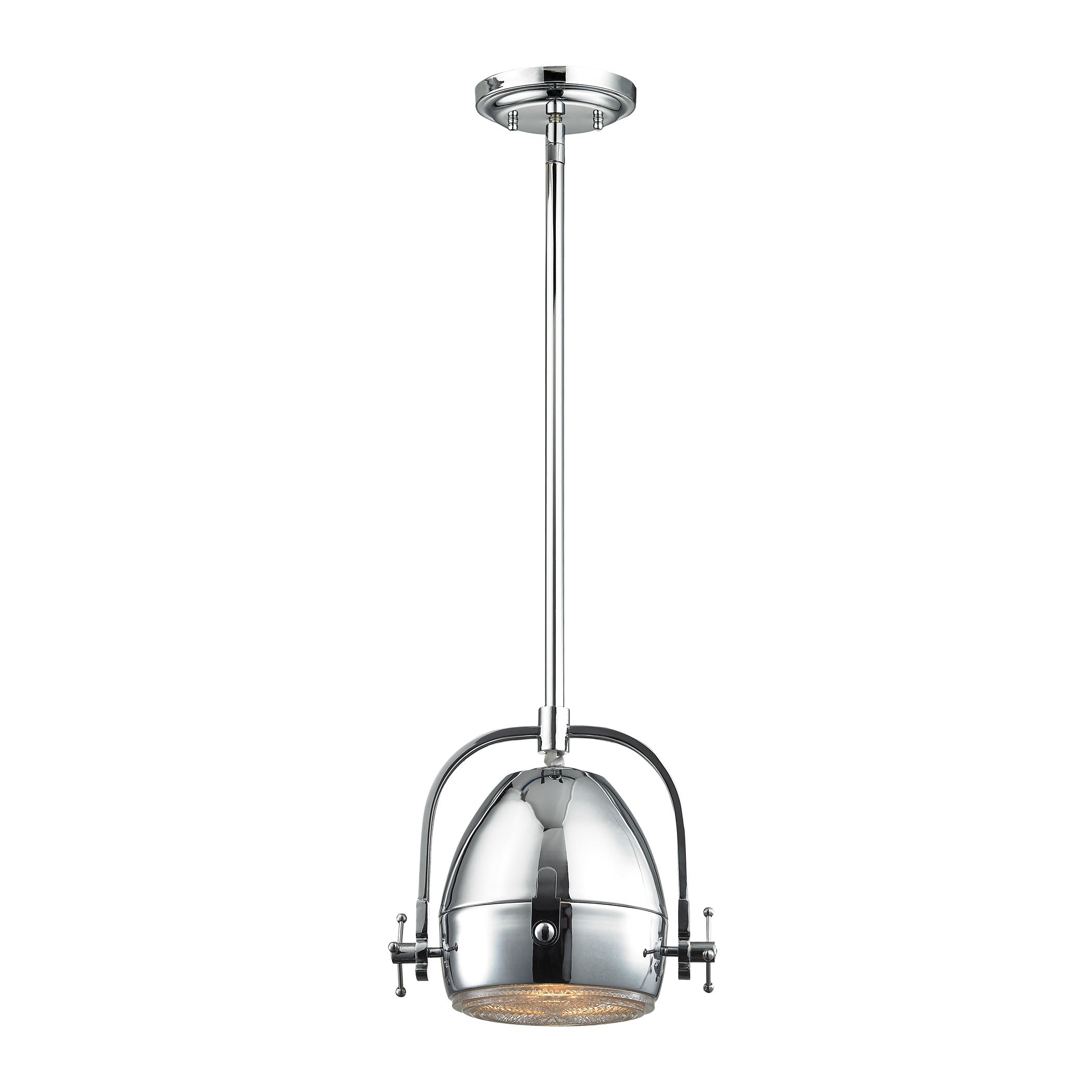 Urbano 8'' Wide 1-Light Mini Pendant - Polished Chrome
