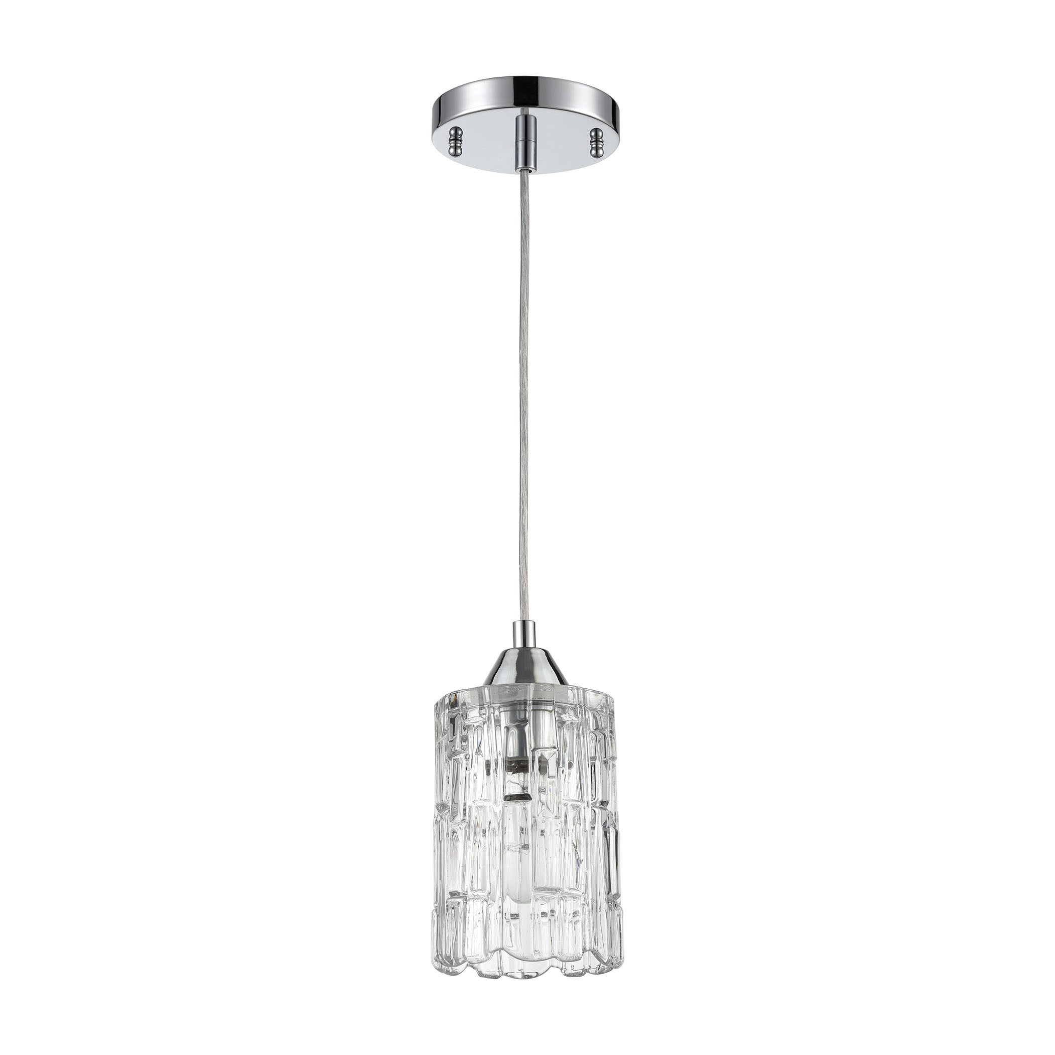 Ezra 4.5'' Wide 1-Light Pendant - Polished Chrome
