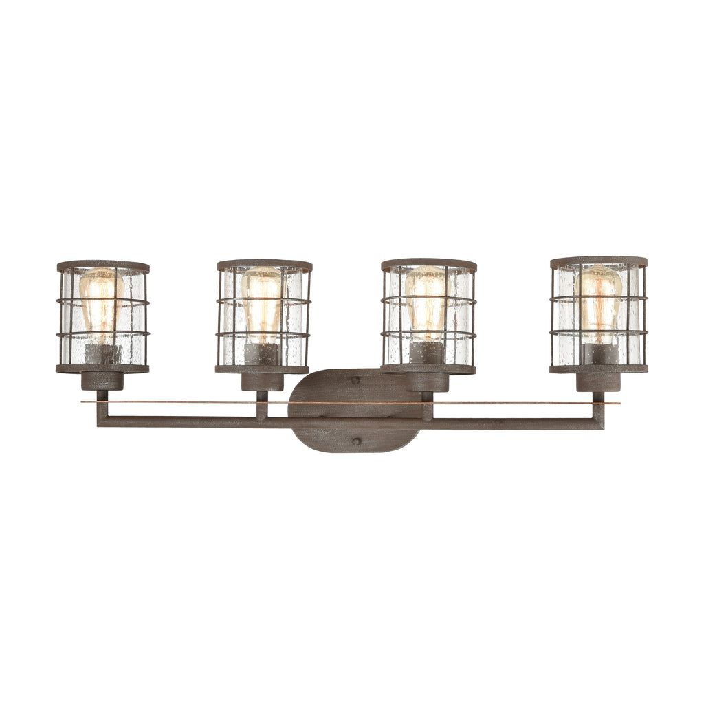 Gilbert 33'' Wide 4-Light Vanity Light - Rusted Coffee