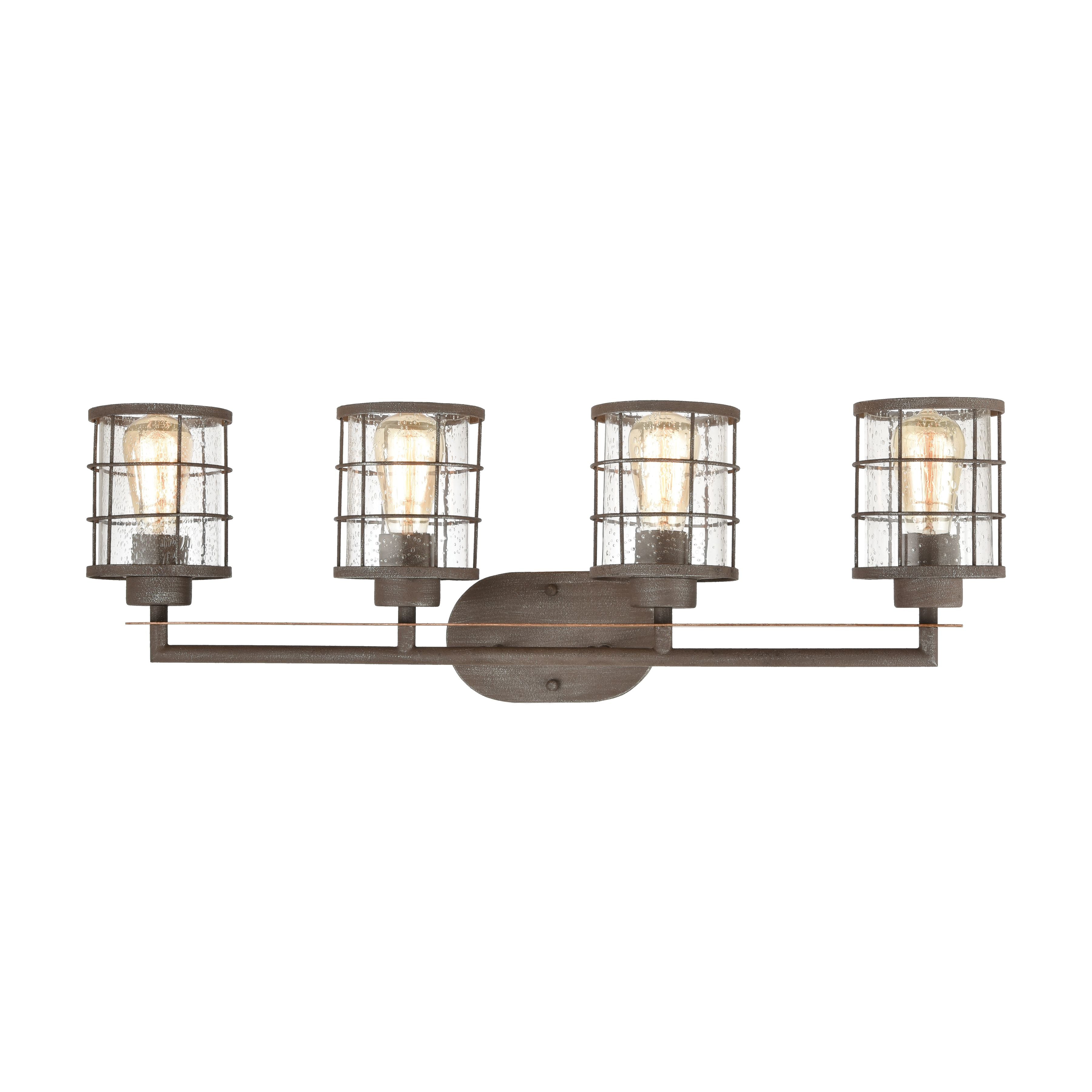 Gilbert 33'' Wide 4-Light Vanity Light - Rusted Coffee