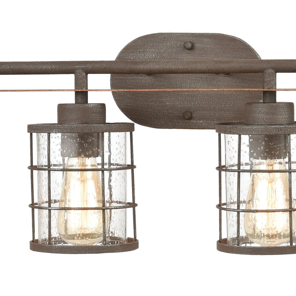 Gilbert 33'' Wide 4-Light Vanity Light - Rusted Coffee