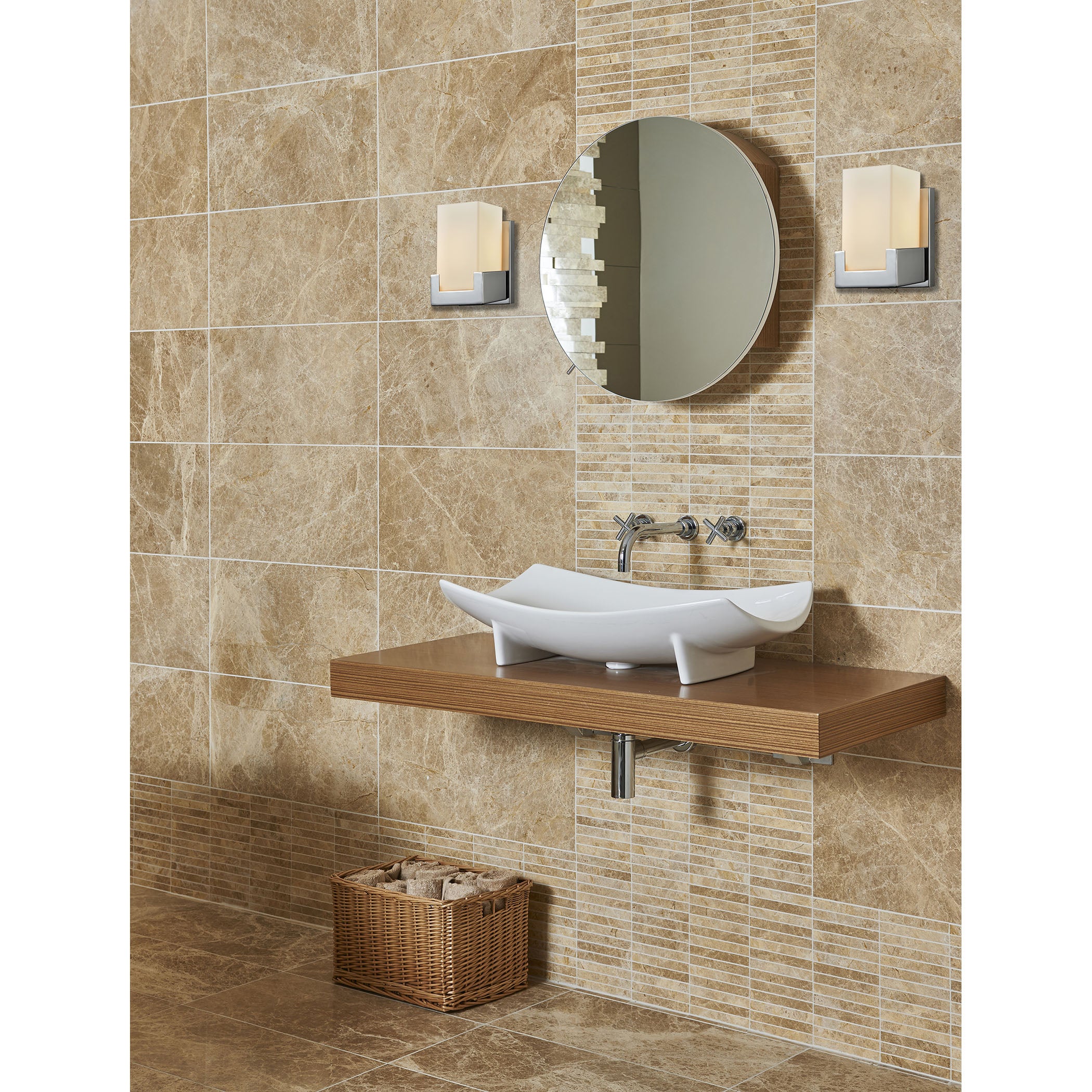 Balcony 5'' Wide 1-Light Vanity Light - Polished Chrome