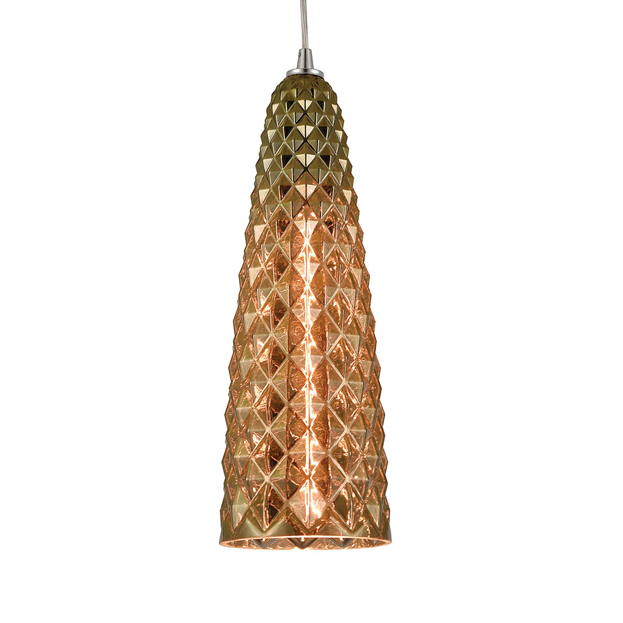 Glitzy 5'' Wide 1-Light Mini Pendant - Polished Chrome